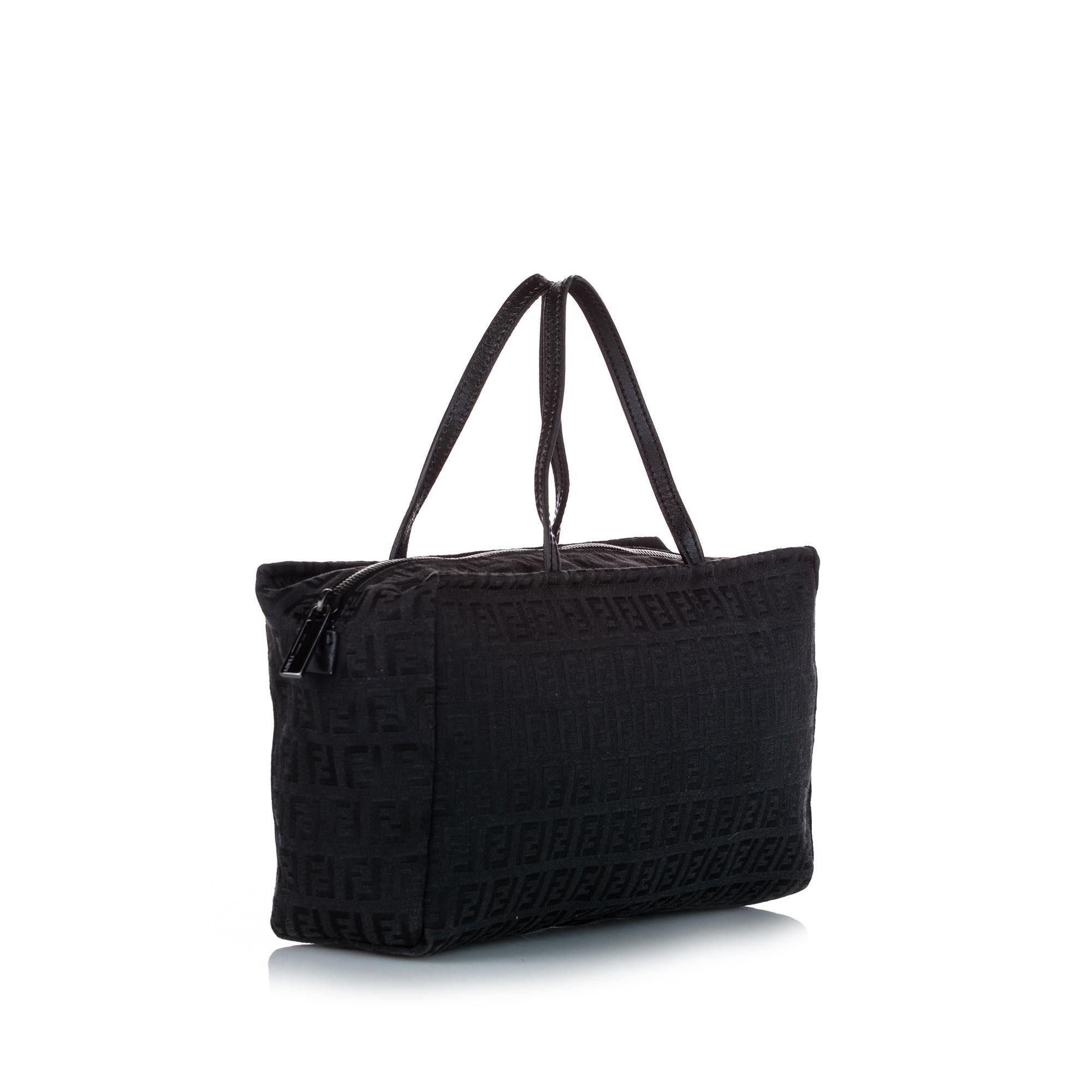 Fendi Zucchino Canvas Handbag (SHG-20757)