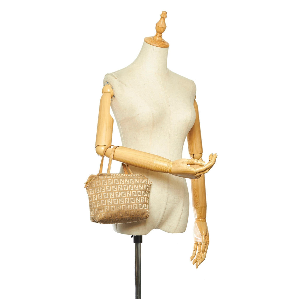 Fendi Zucchino Canvas Handbag