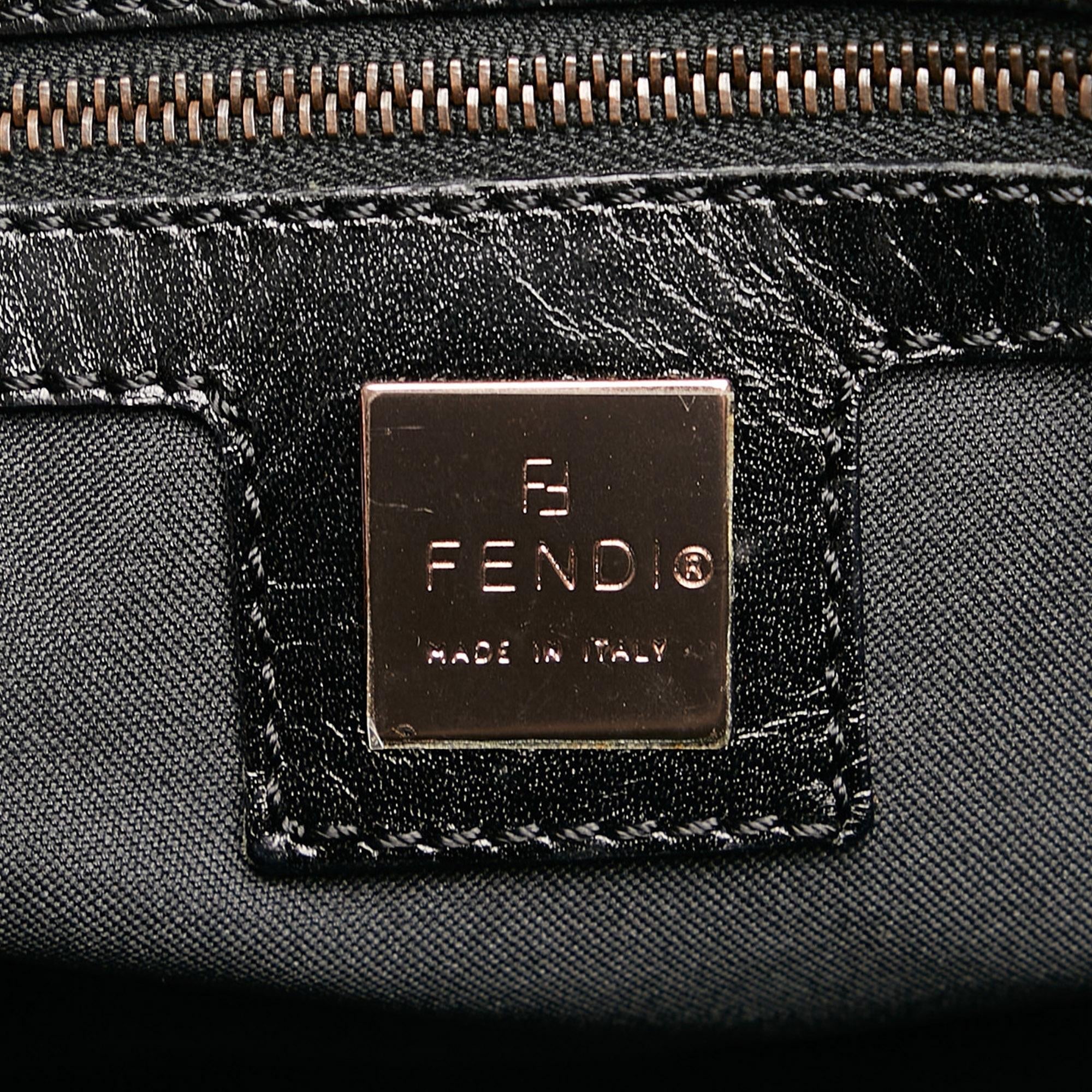 Fendi Zucchino Canvas Handbag