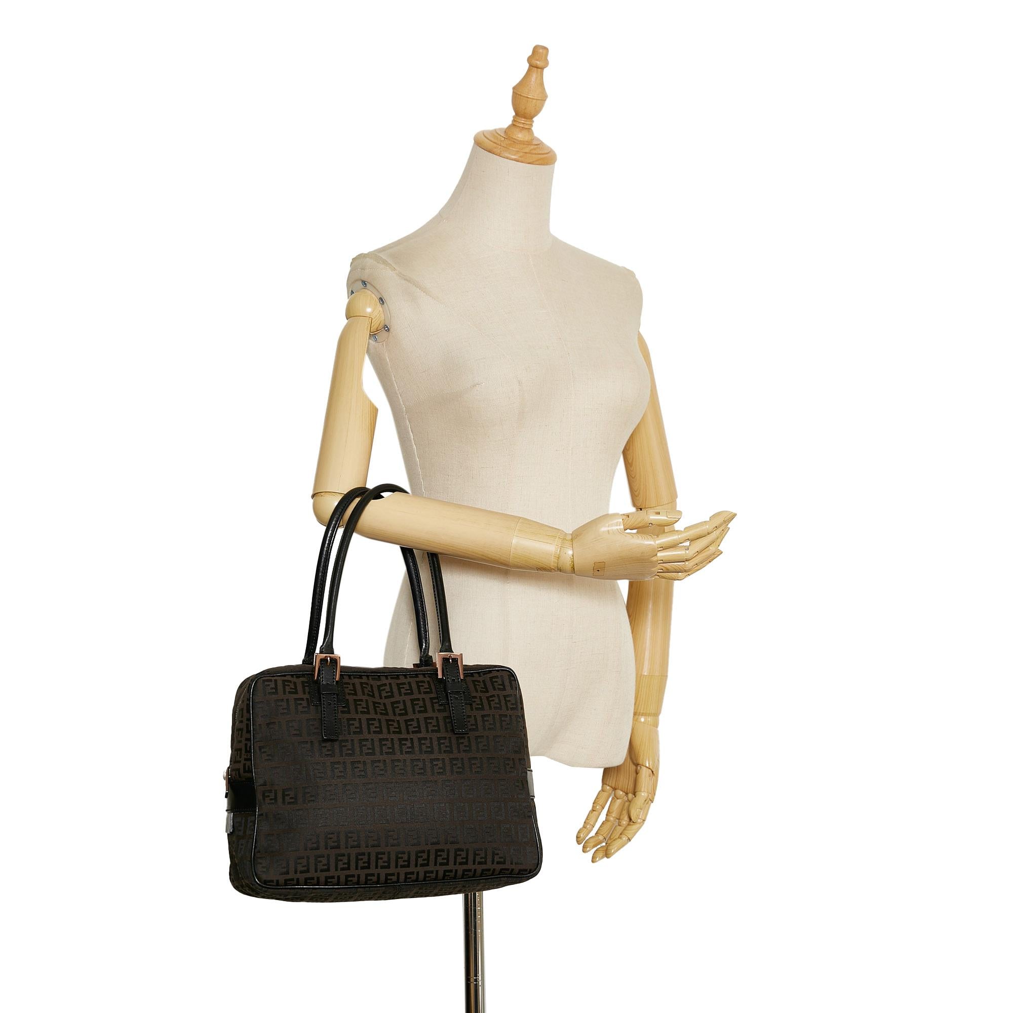 Fendi Zucchino Canvas Handbag
