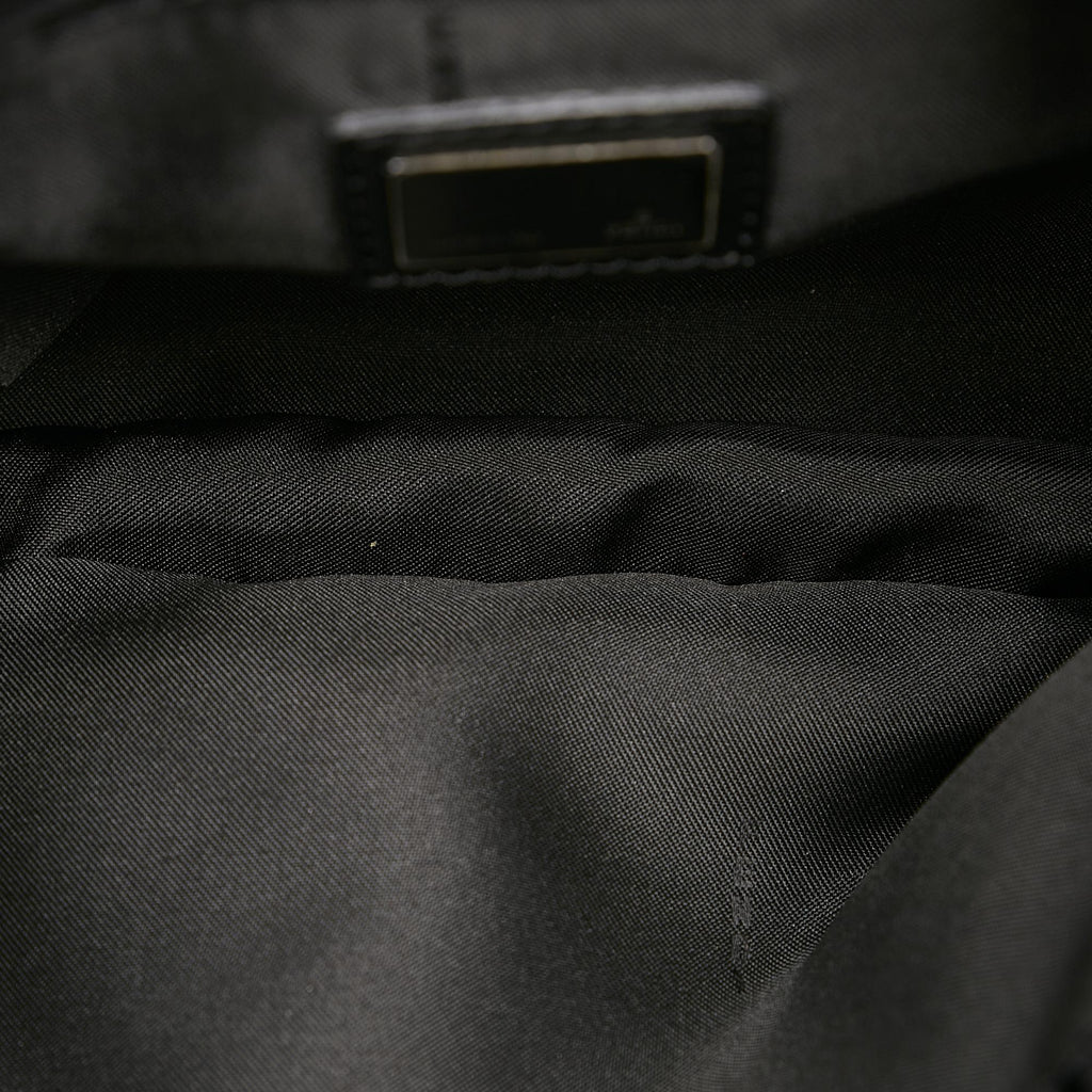 Fendi Zucchino Canvas Shoulder Bag