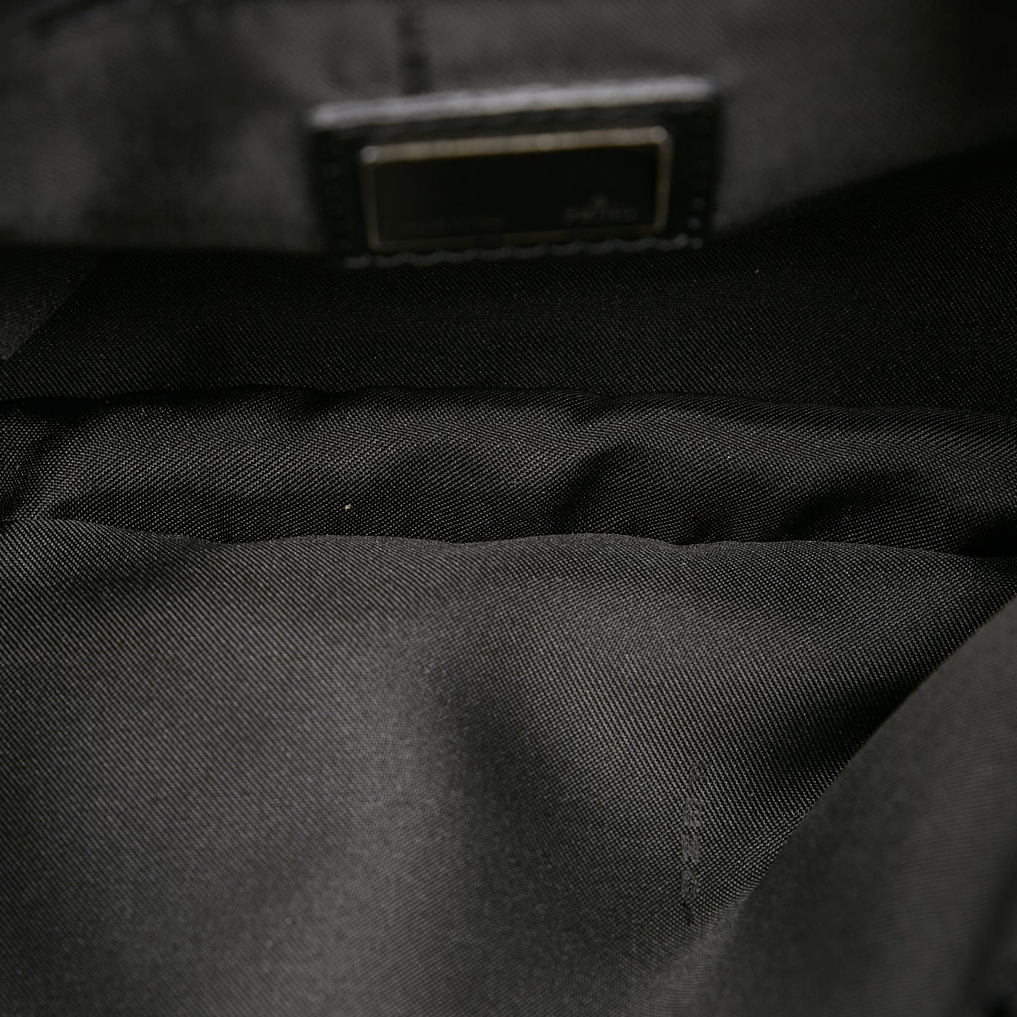 Fendi Zucchino Canvas Shoulder Bag