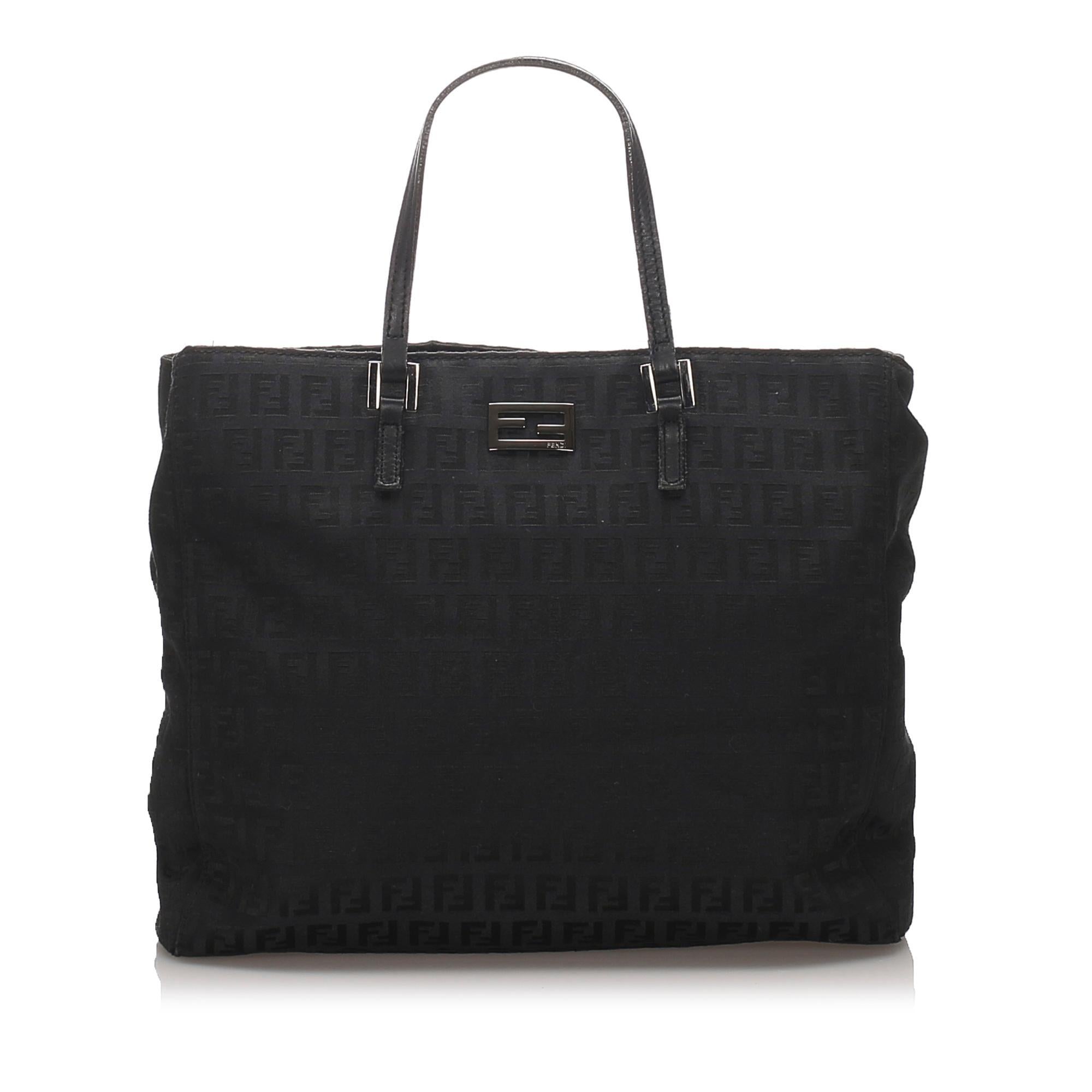 Fendi Zucchino Canvas Tote (SHG-10034)