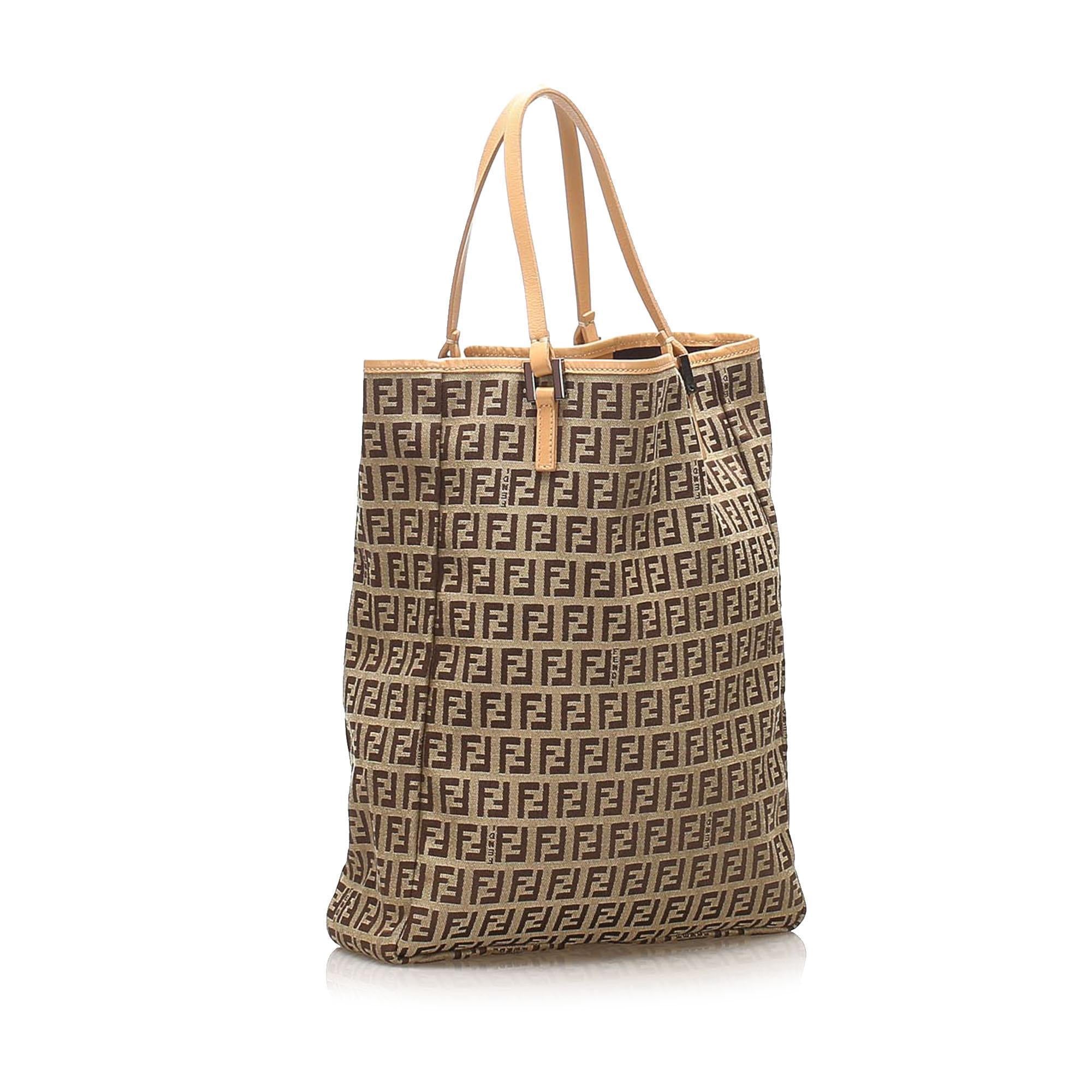 Fendi Zucchino Canvas Tote Bag (SHG-14594)
