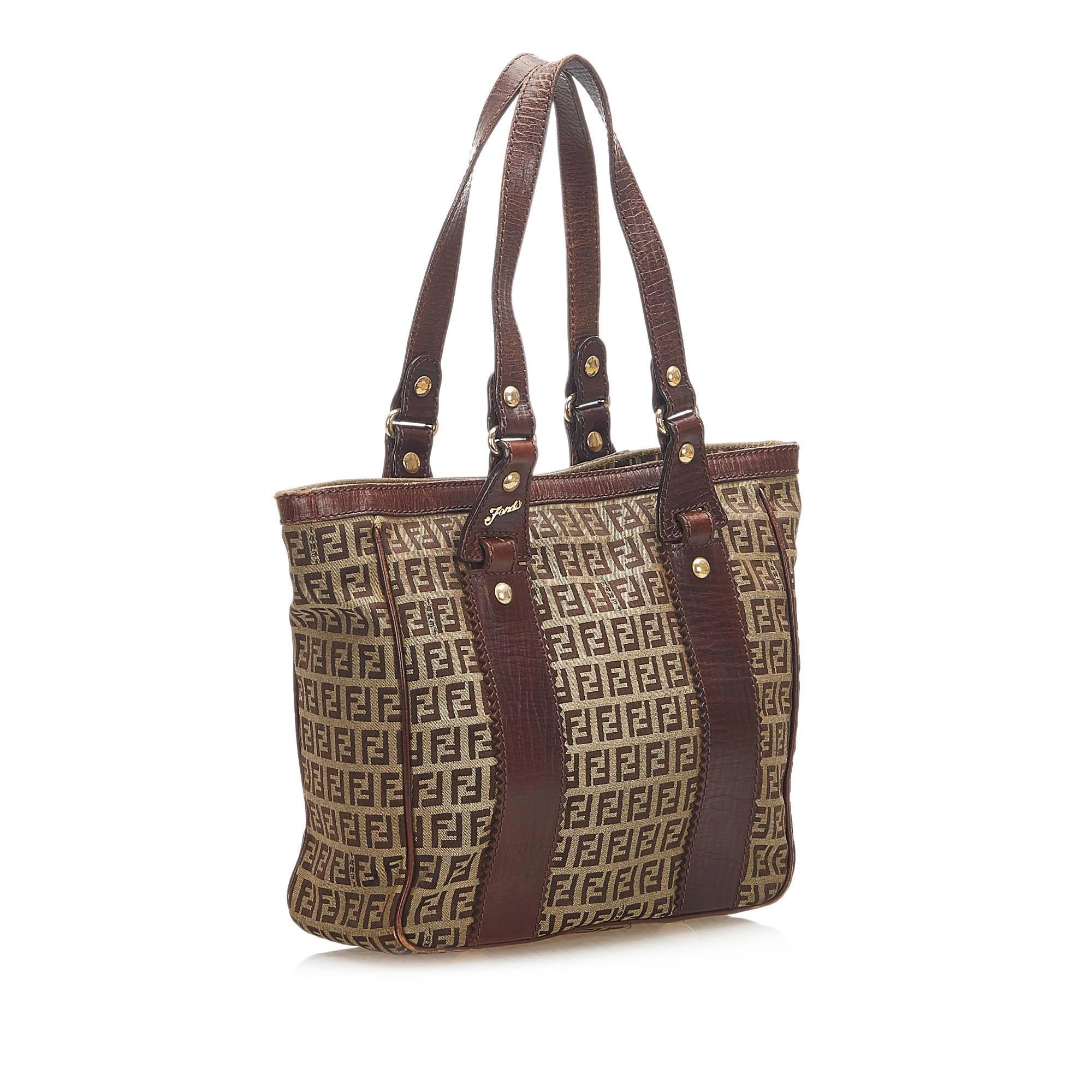 Fendi Zucchino Canvas Tote Bag (SHG-18462)