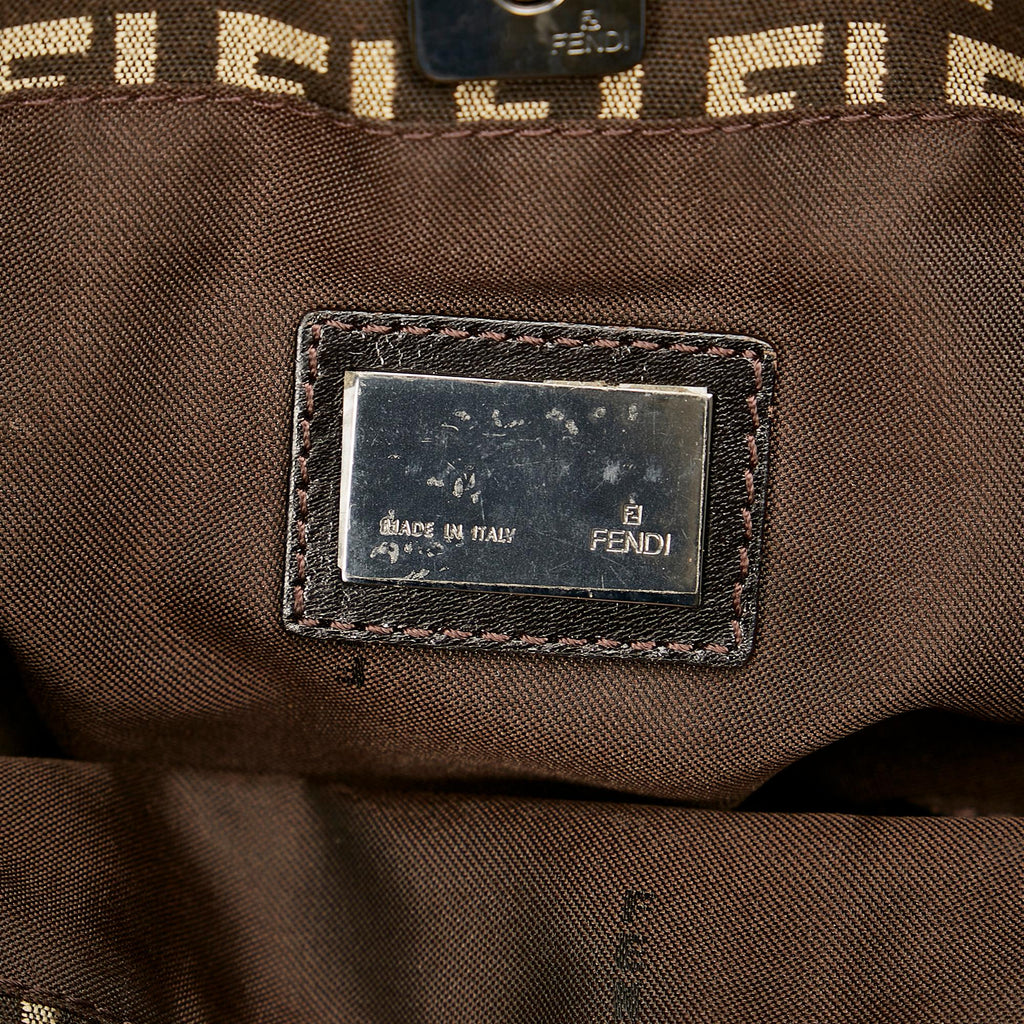 Fendi Zucchino Canvas Tote Bag