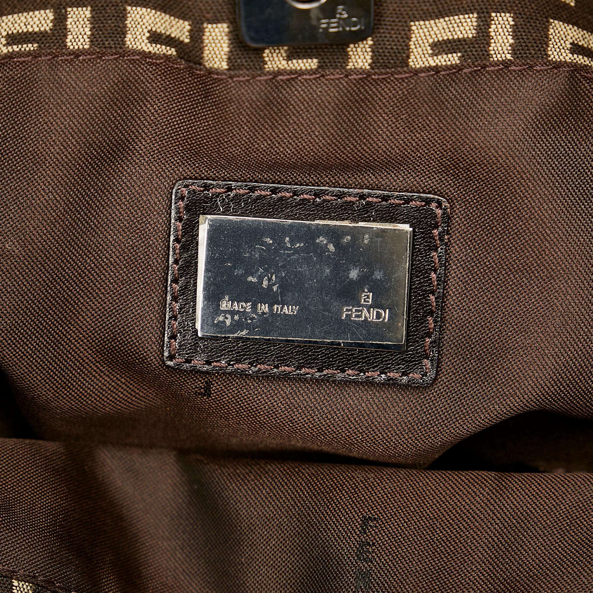 Fendi Zucchino Canvas Tote Bag