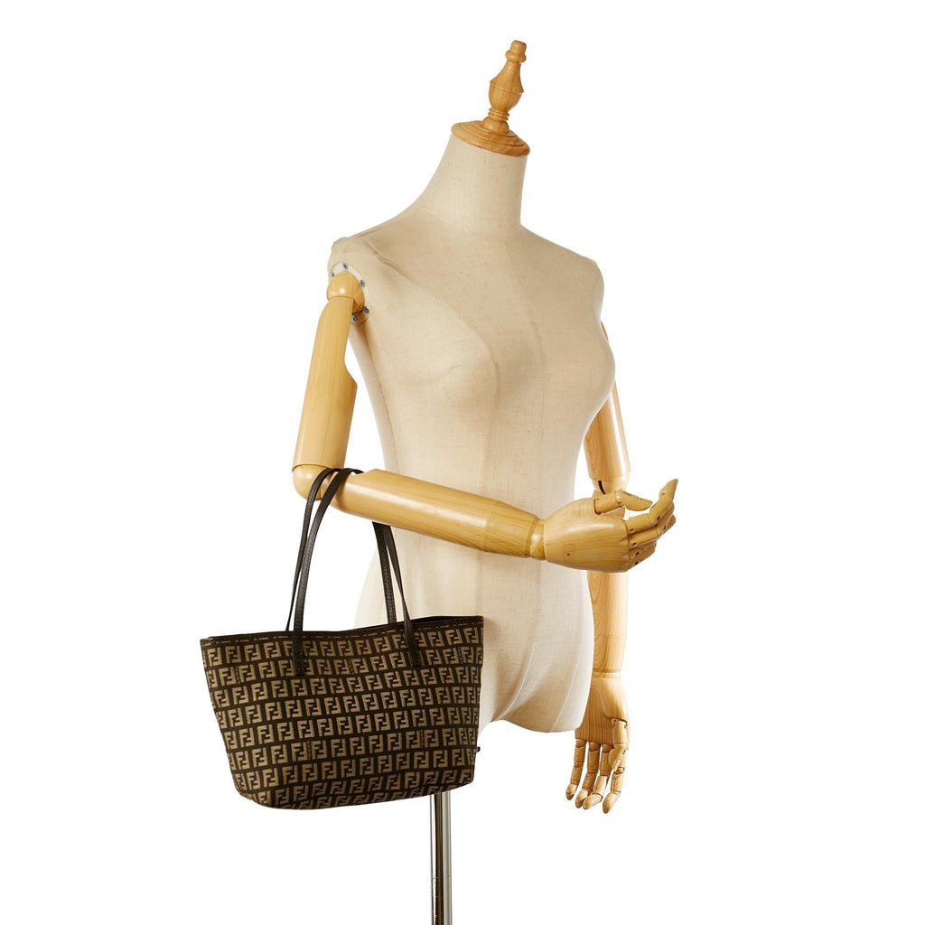 Fendi Zucchino Canvas Tote Bag
