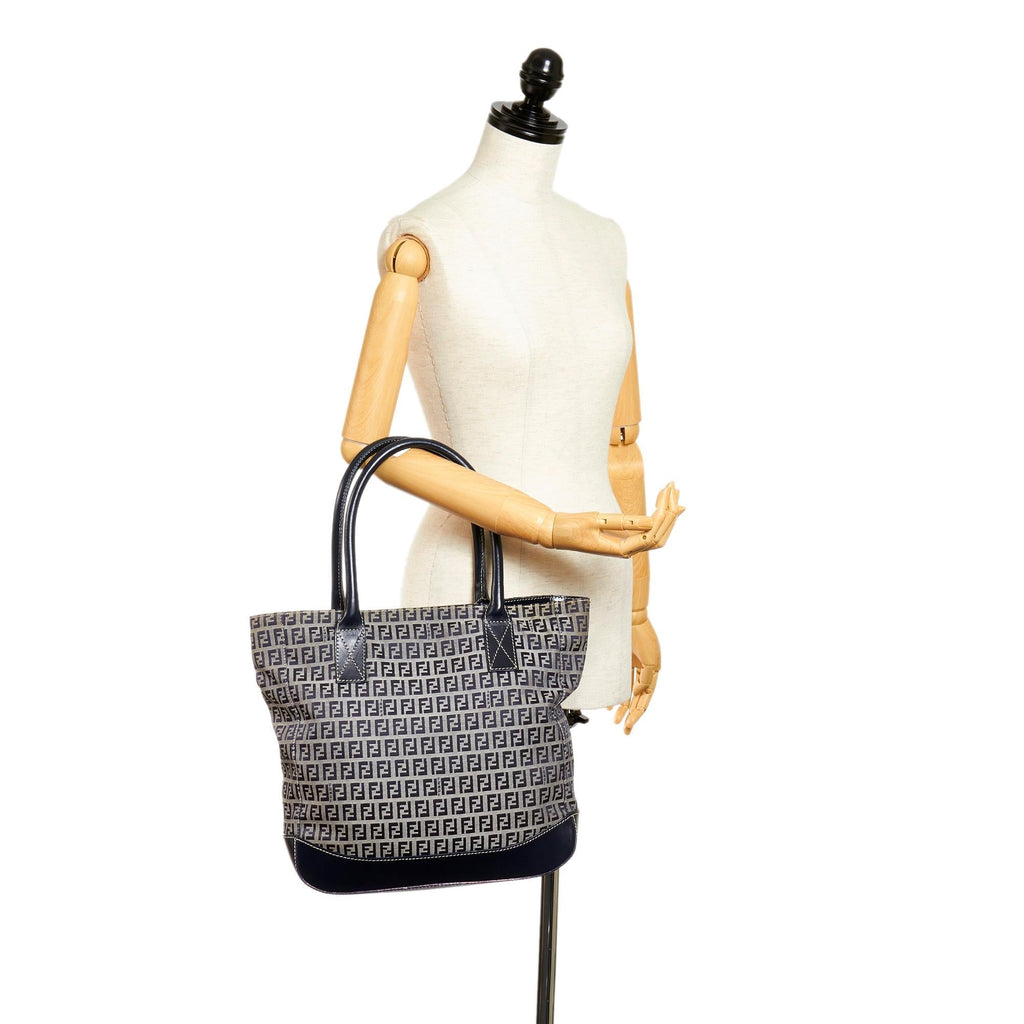 Fendi Zucchino Canvas Tote Bag