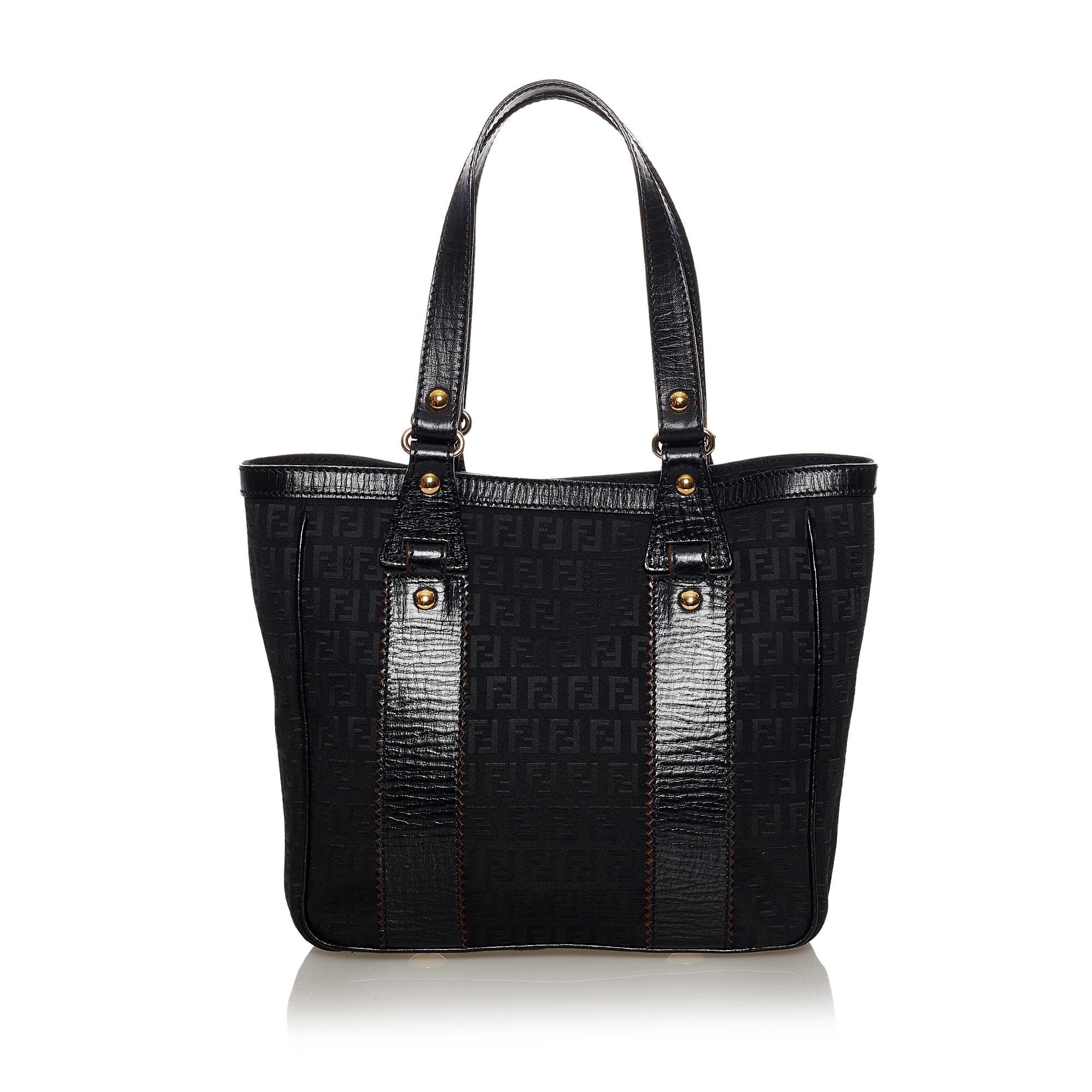 Fendi Zucchino Canvas Tote Bag