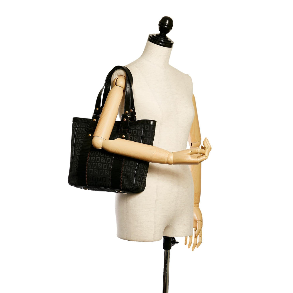 Fendi Zucchino Canvas Tote Bag