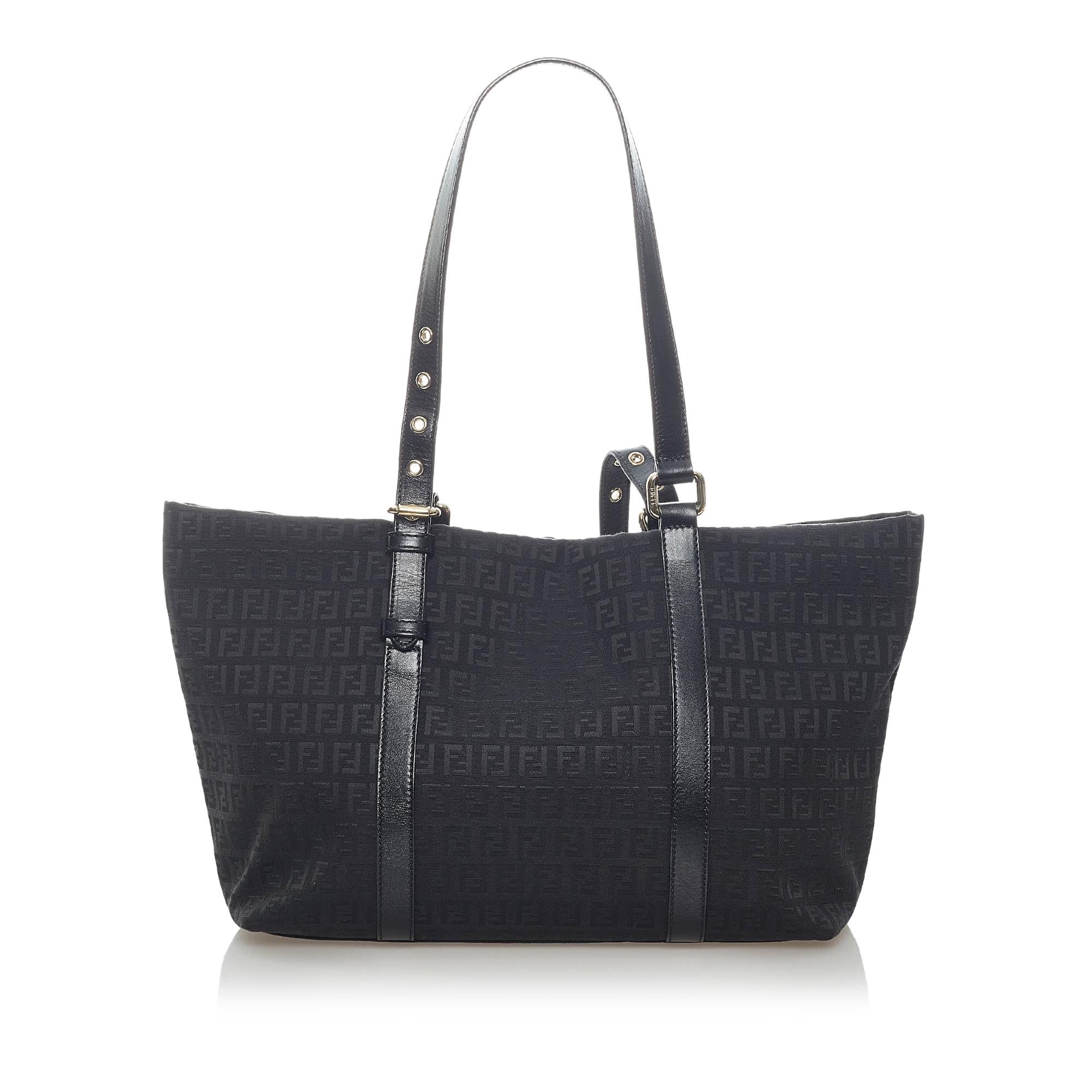 Fendi Zucchino Canvas Tote Bag