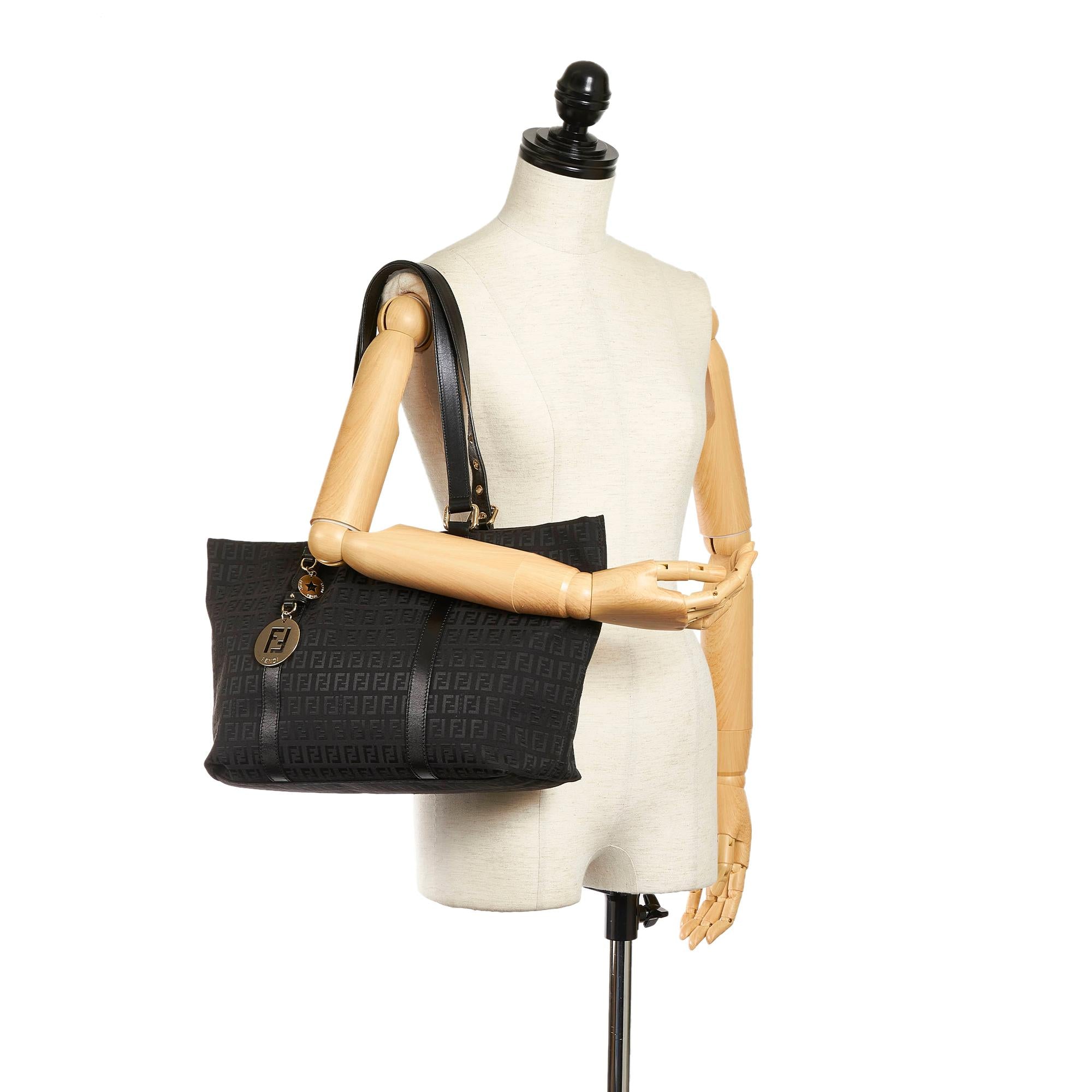 Fendi Zucchino Canvas Tote Bag