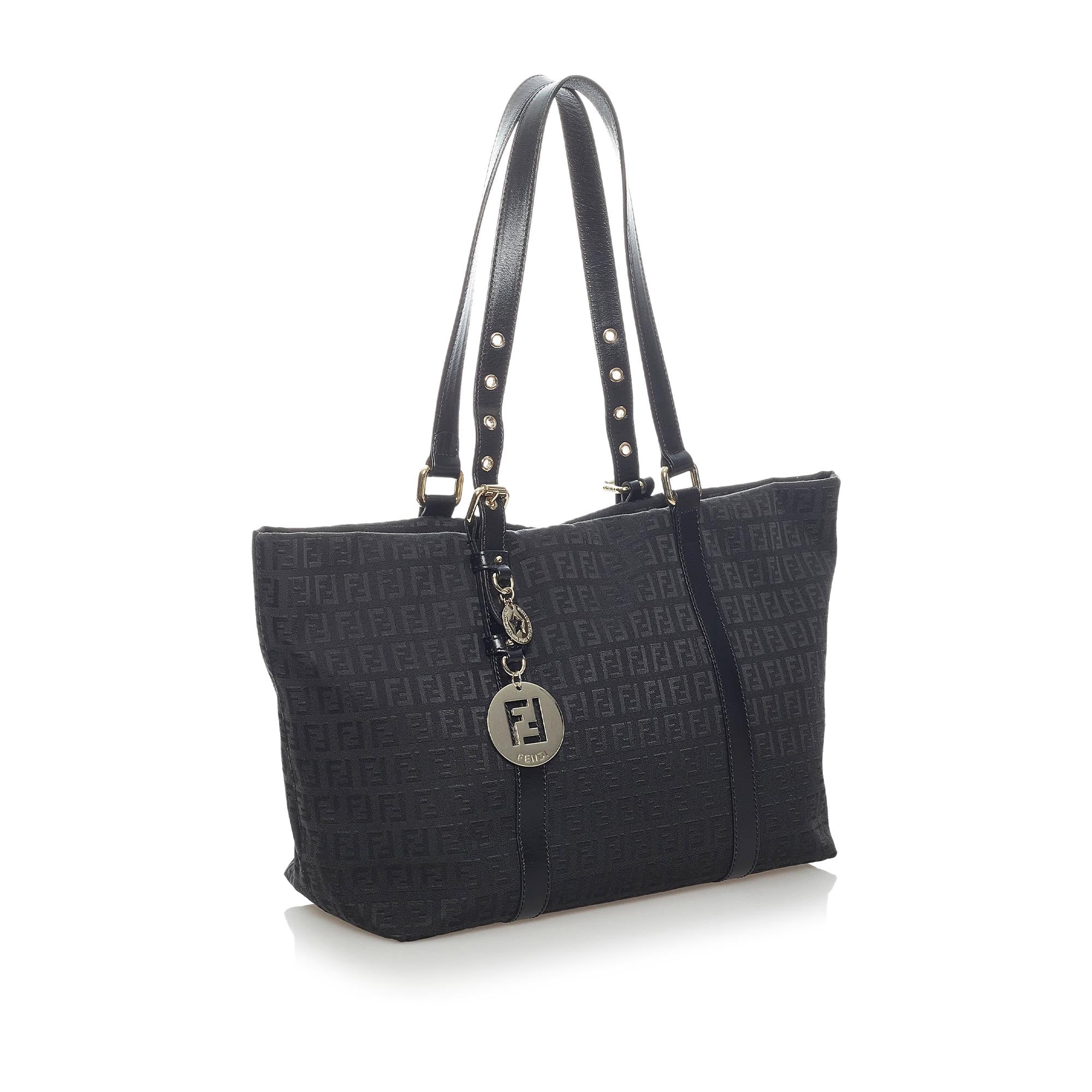 Fendi Zucchino Canvas Tote Bag