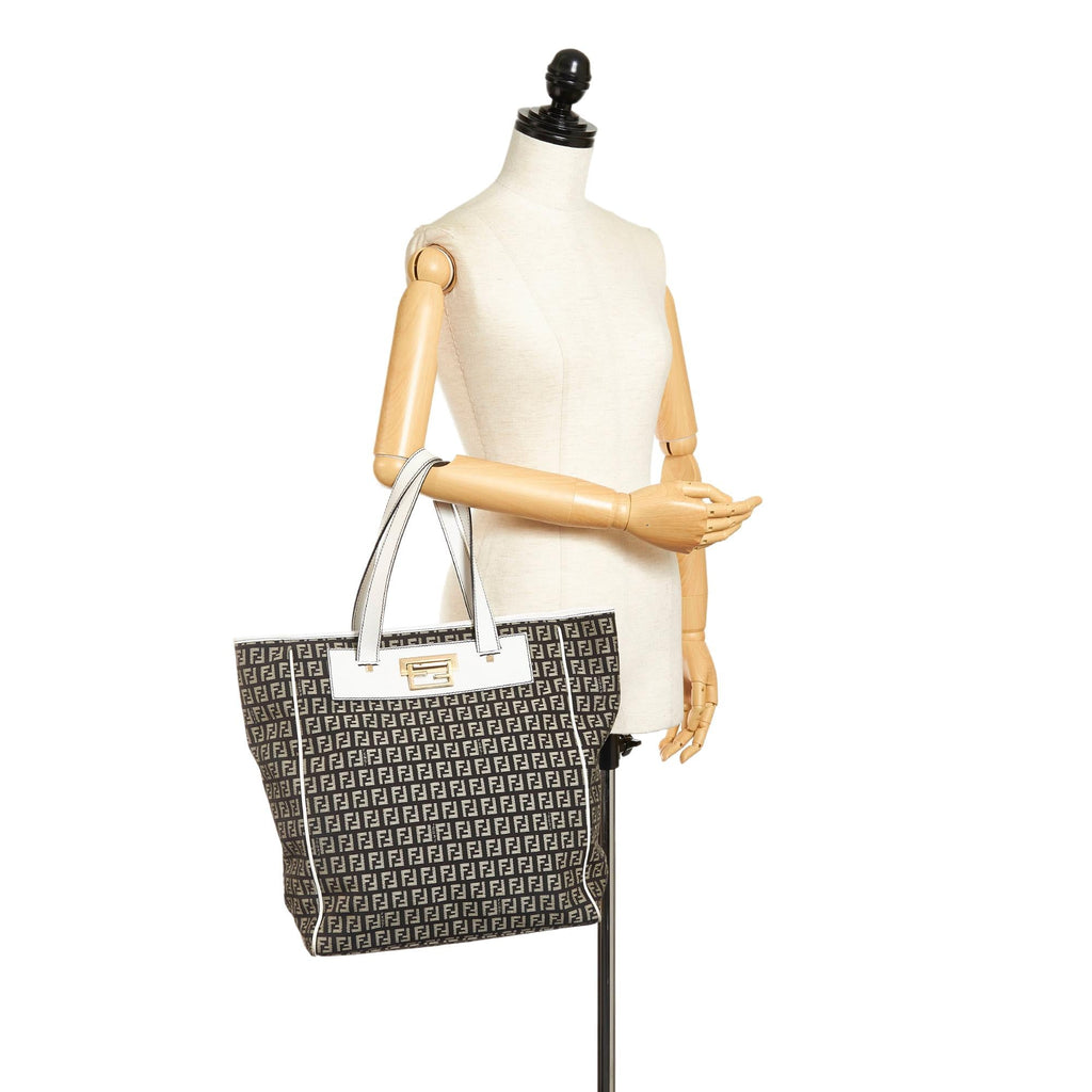 Fendi Zucchino Canvas Tote Bag