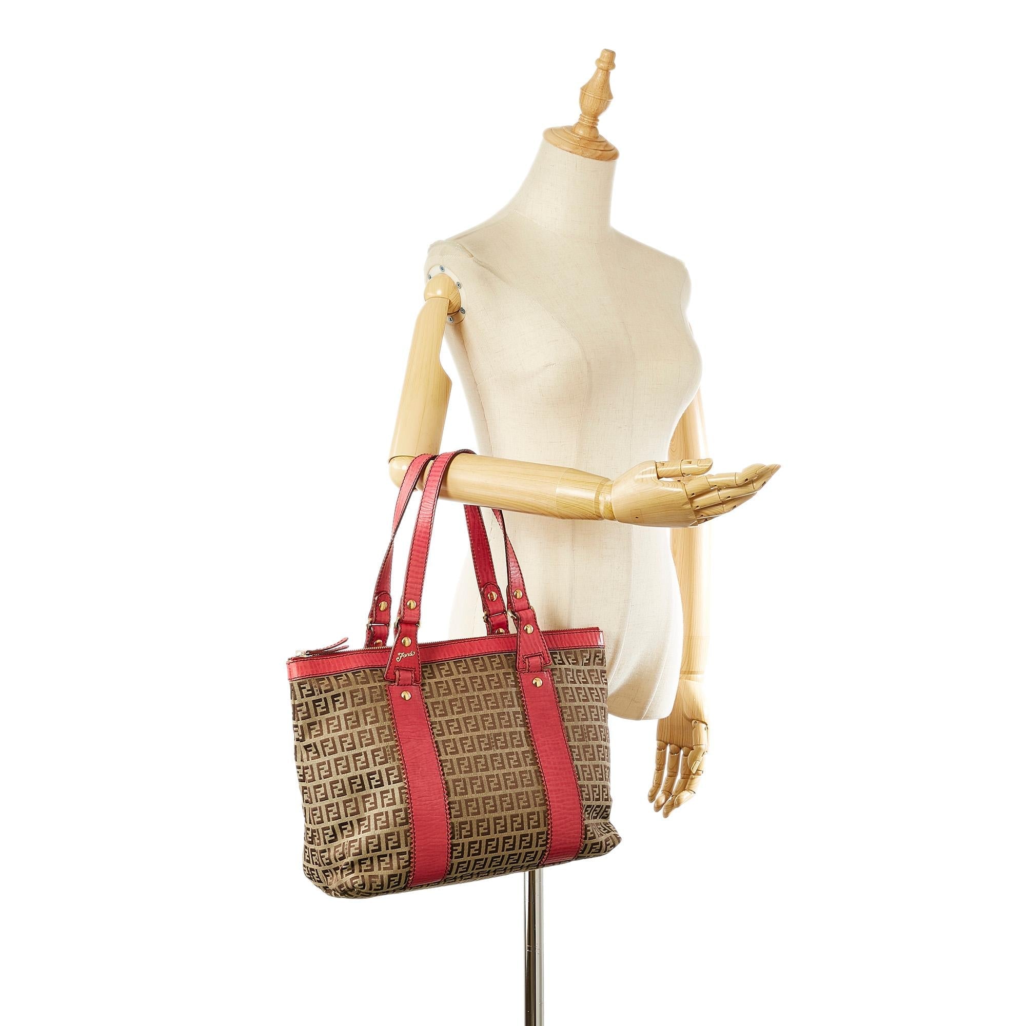 Fendi Zucchino Canvas Tote Bag