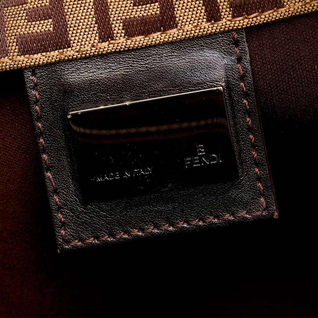 Fendi Zucchino Canvas Tote Bag