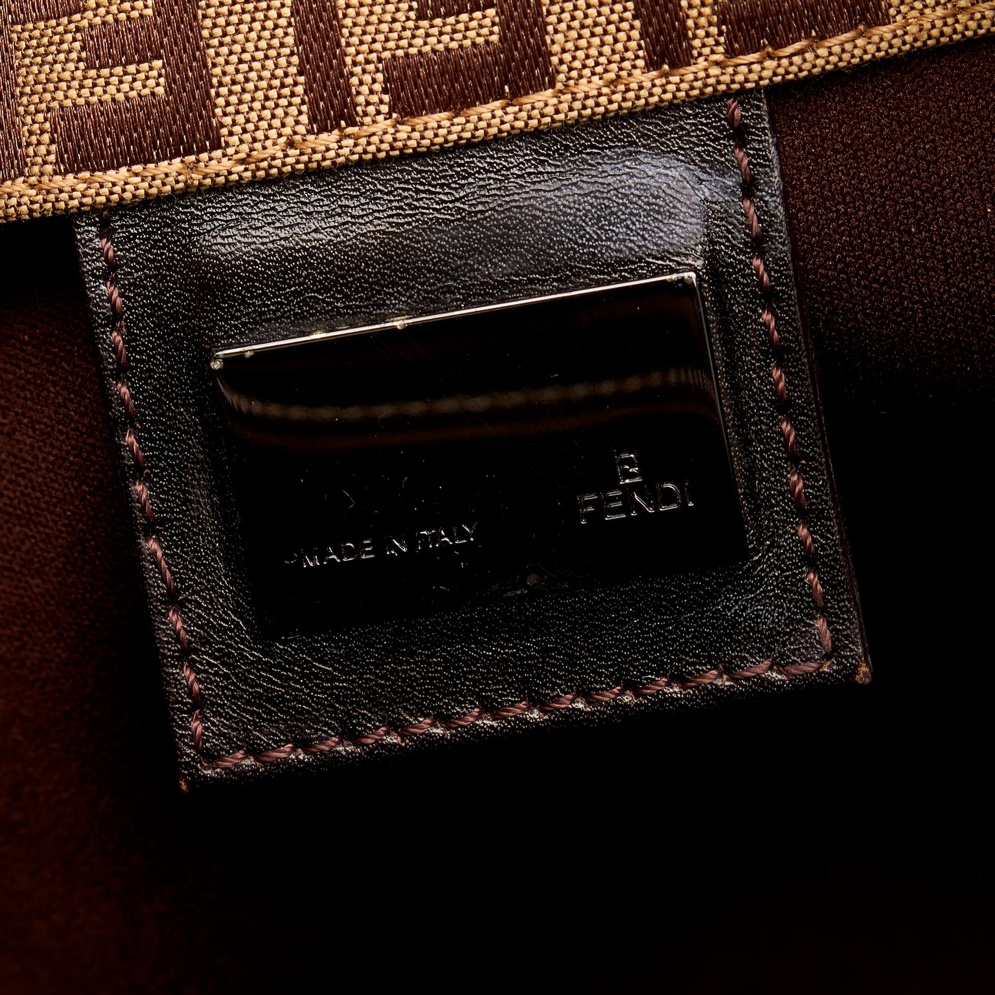 Fendi Zucchino Canvas Tote Bag