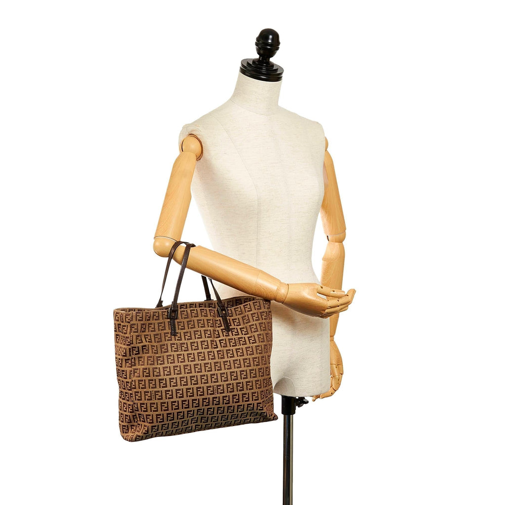 Fendi Zucchino Canvas Tote Bag