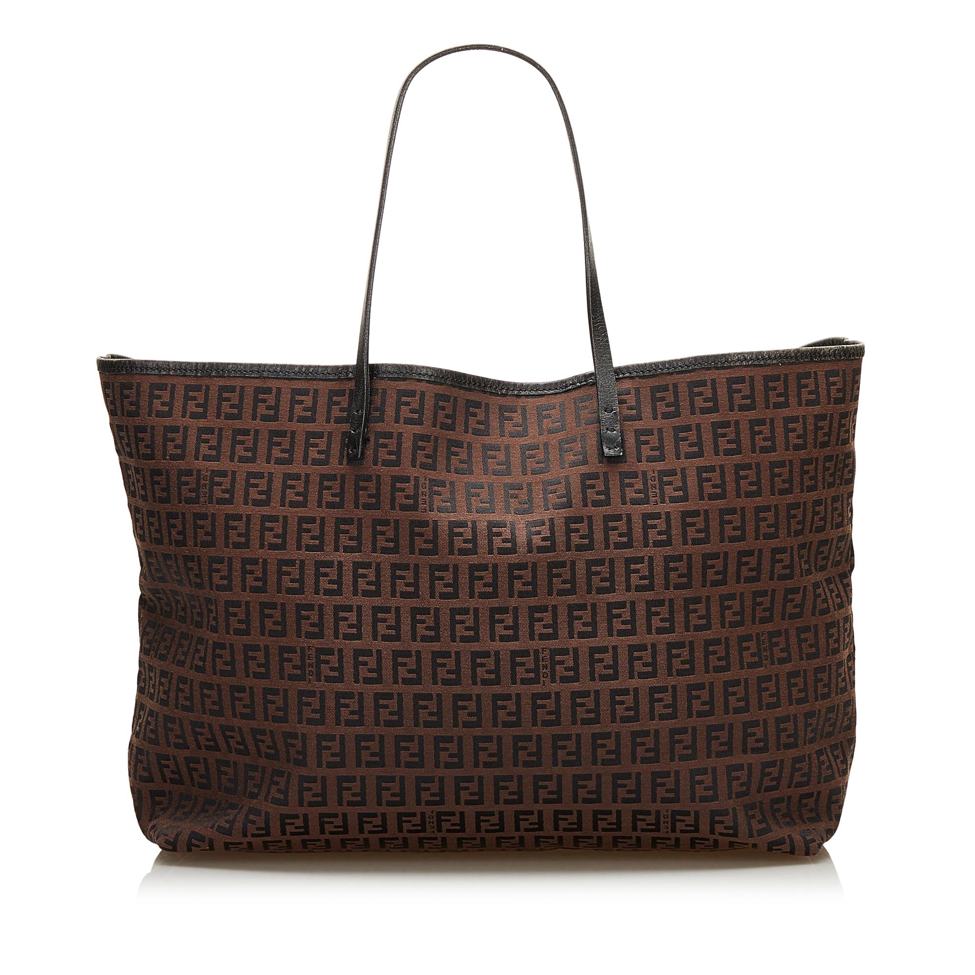 Fendi Zucchino Canvas Tote Bag