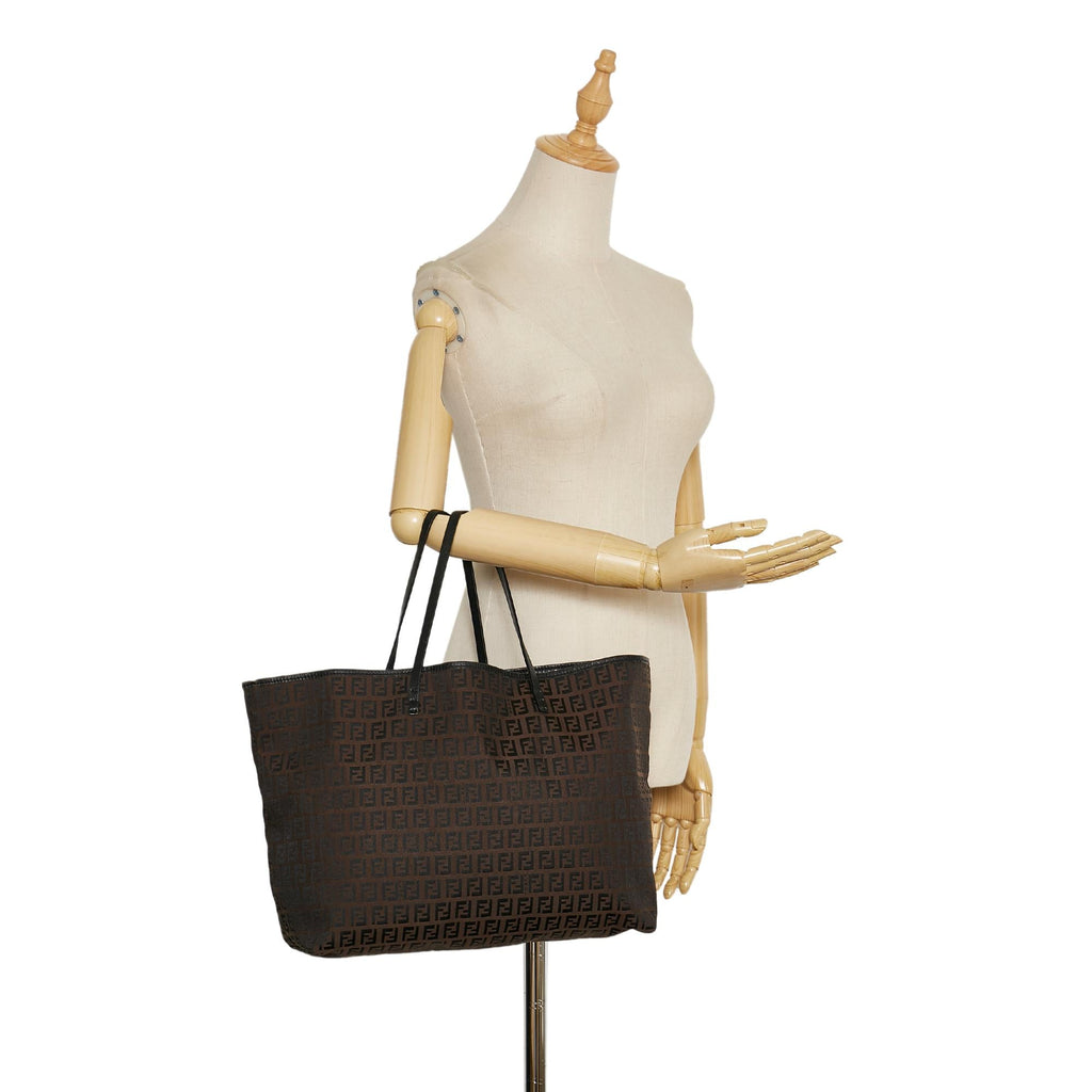 Fendi Zucchino Canvas Tote Bag