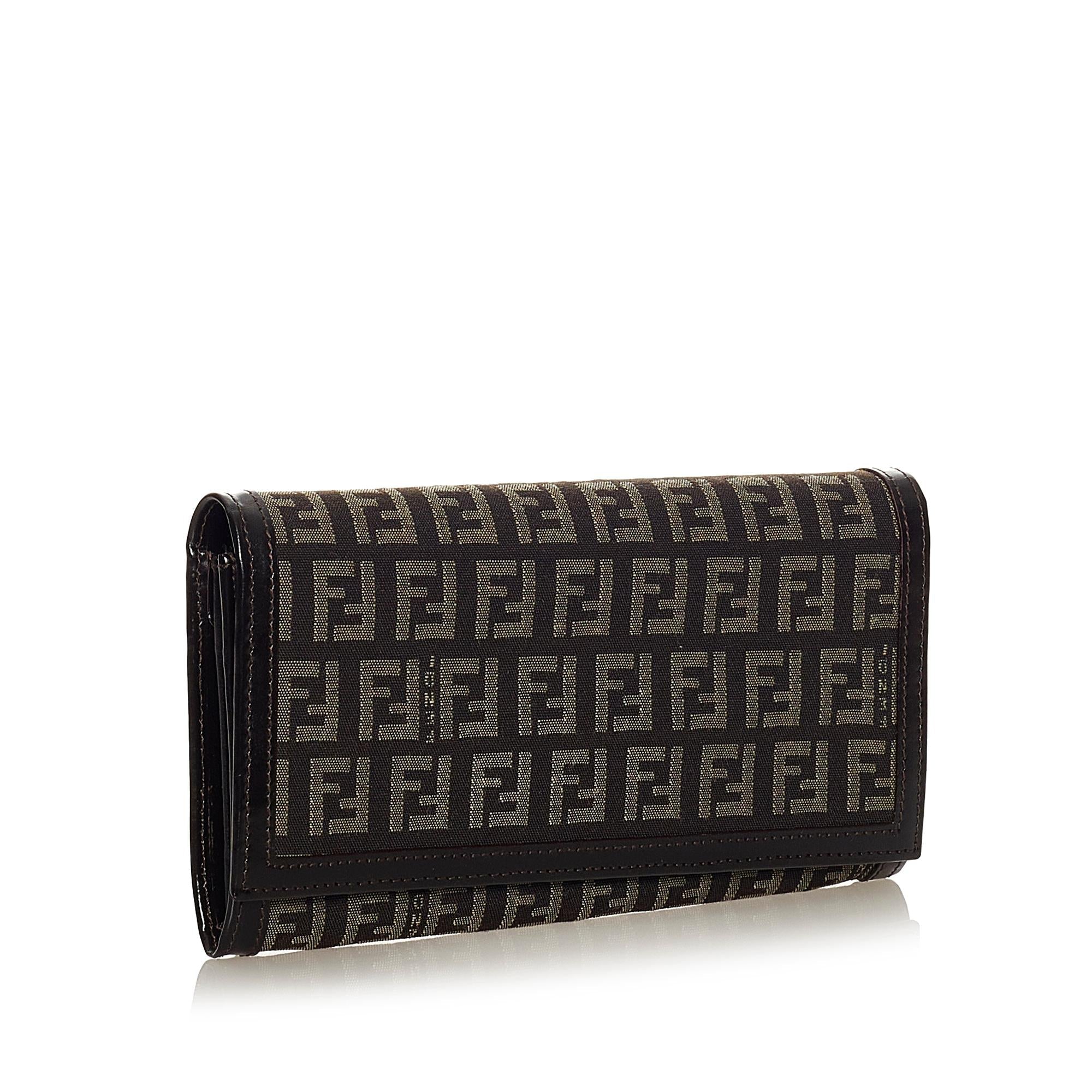 Fendi Zucchino Canvas Wallet