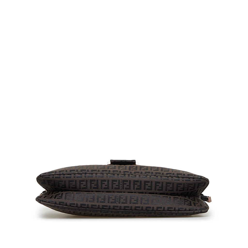 Fendi Zucchino Double Flap Baguette