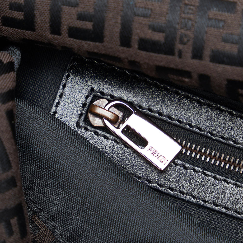 Fendi Zucchino Double Flap Baguette