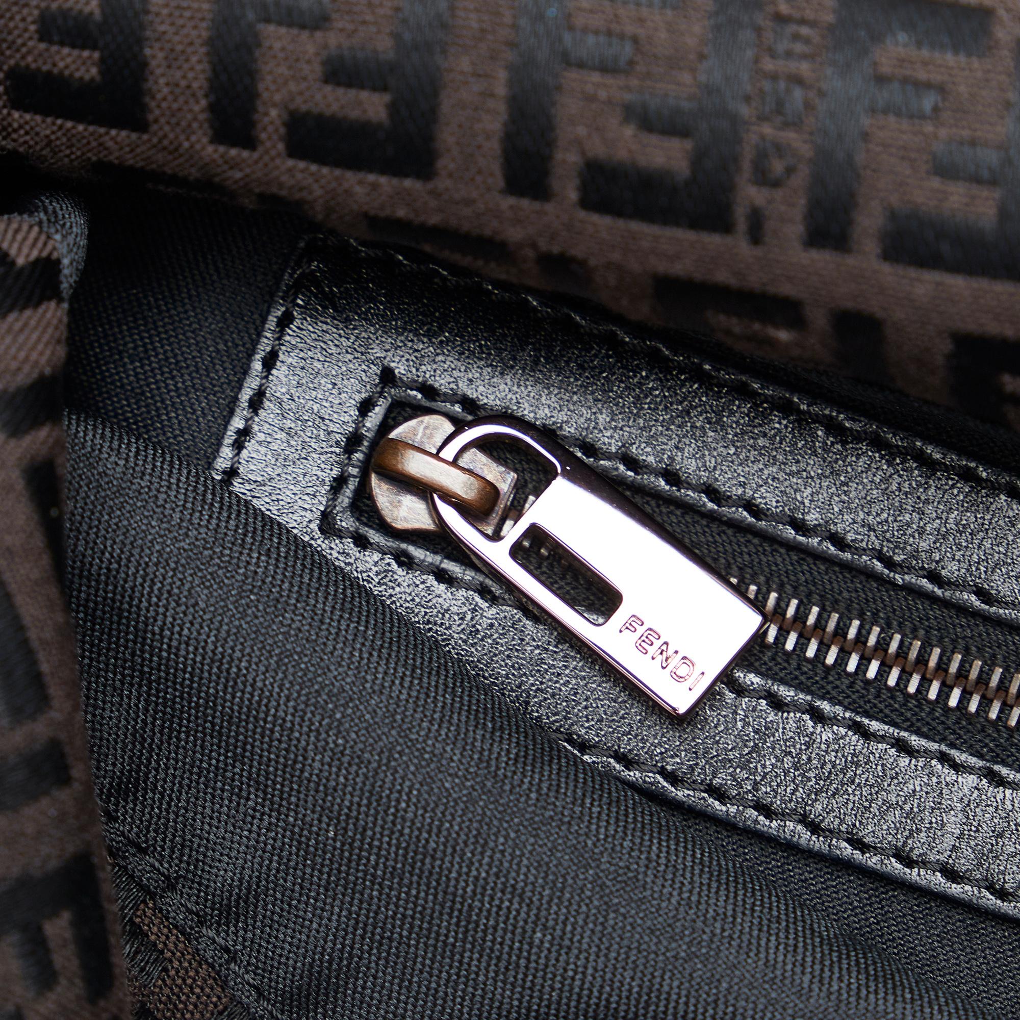 Fendi Zucchino Double Flap Baguette