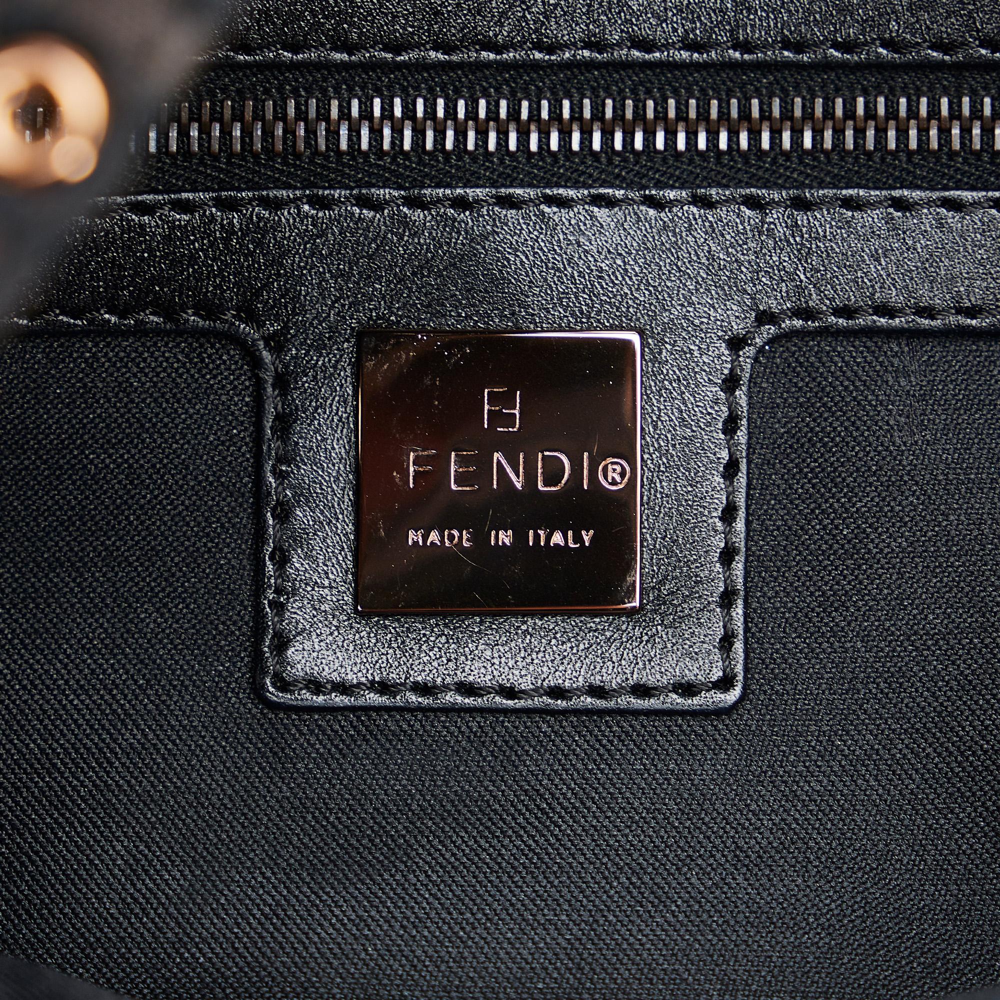 Fendi Zucchino Double Flap Baguette