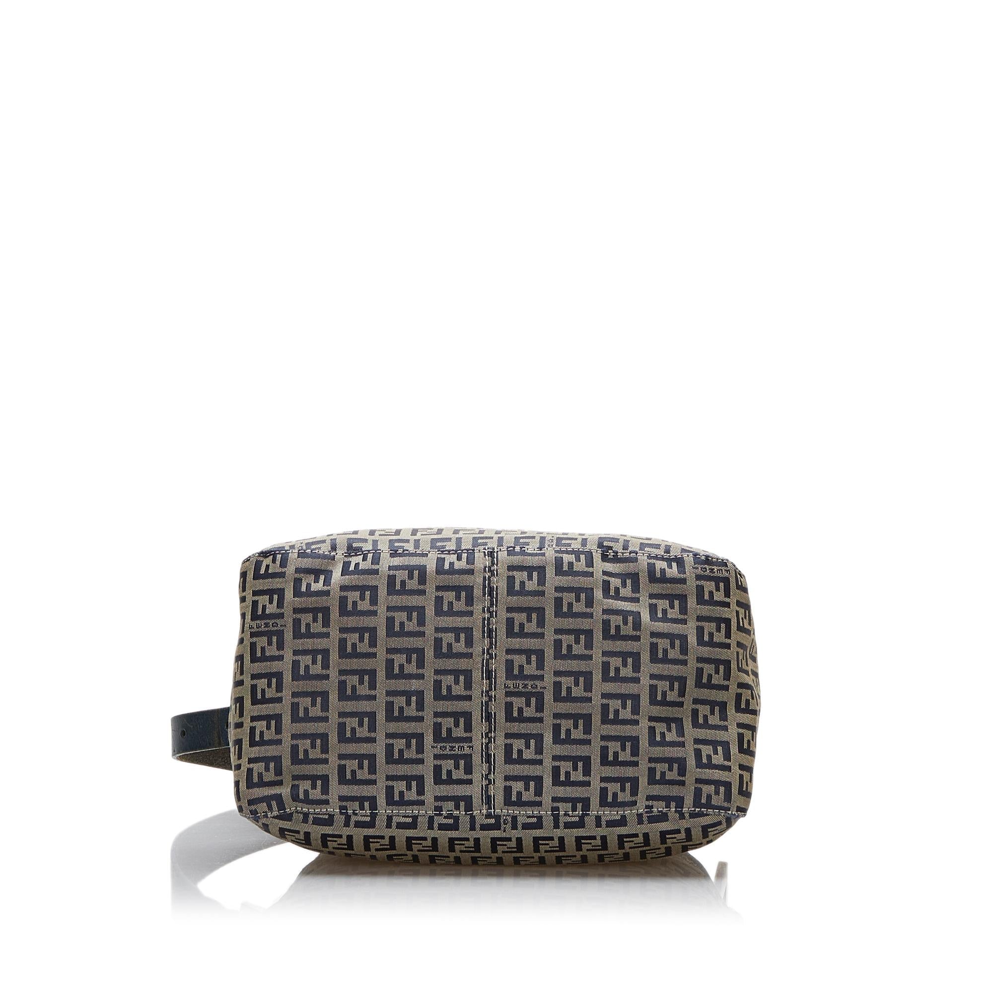 Fendi Zucchino Flap Shoulder Bag