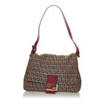 Fendi Zucchino Mamma Forever Canvas Shoulder Bag