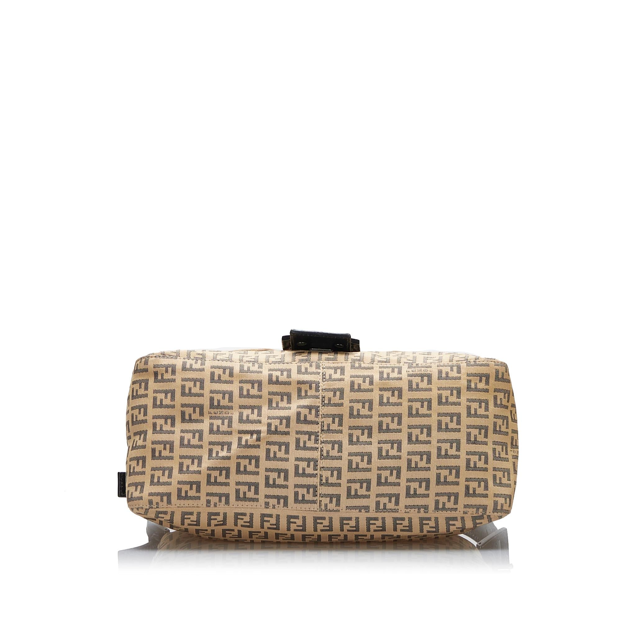 Fendi Zucchino Mamma Forever Canvas Shoulder Bag