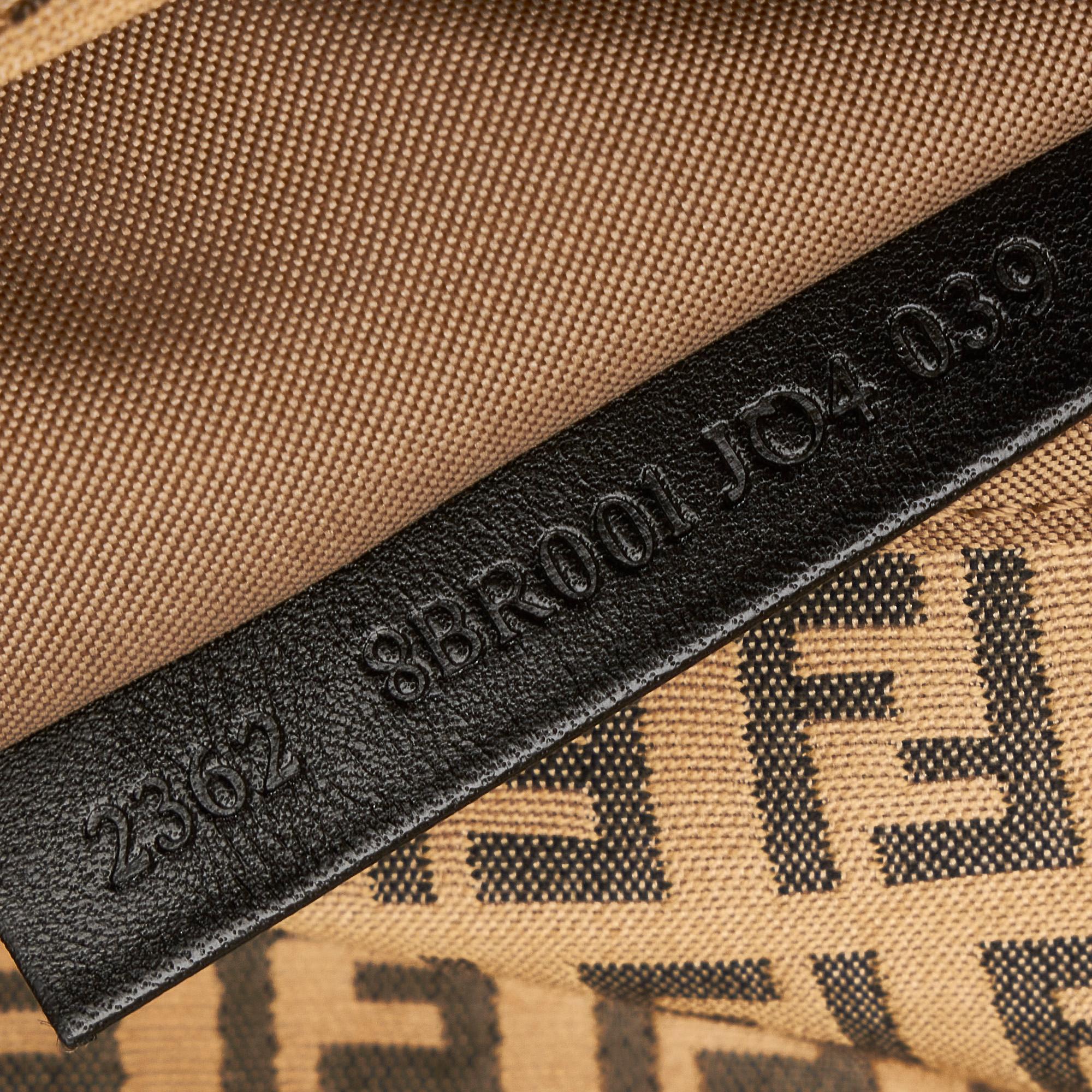Fendi Zucchino Mamma Forever Canvas Shoulder Bag