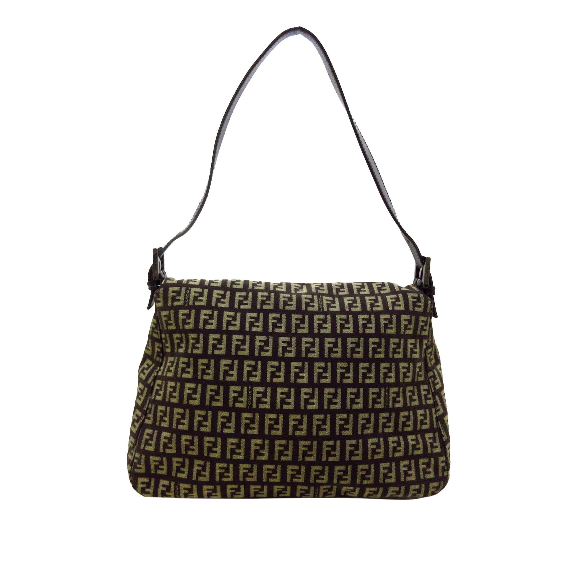 Fendi Zucchino Mamma Forever Shoulder Bag