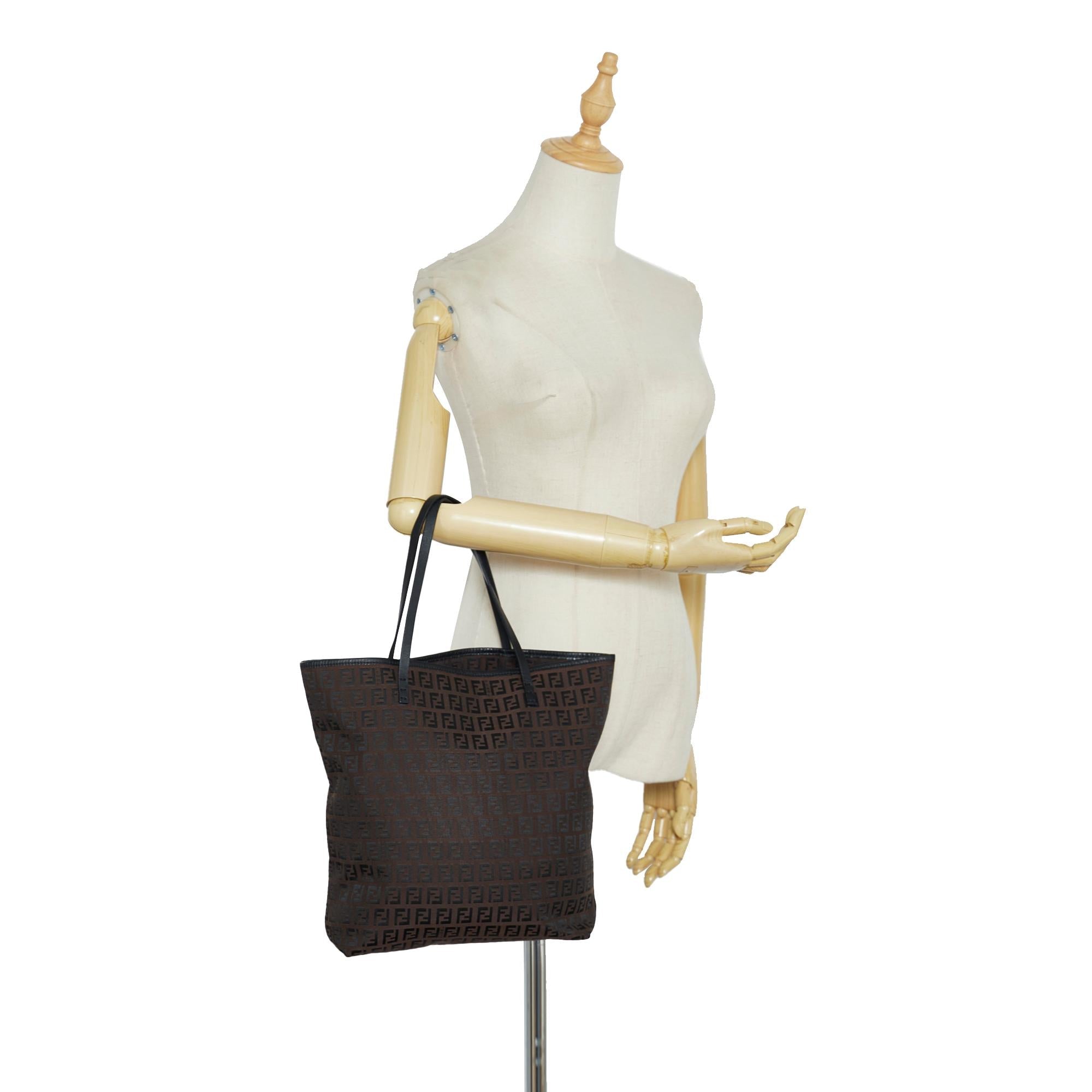 Fendi Zucchino Roll Tote Bag