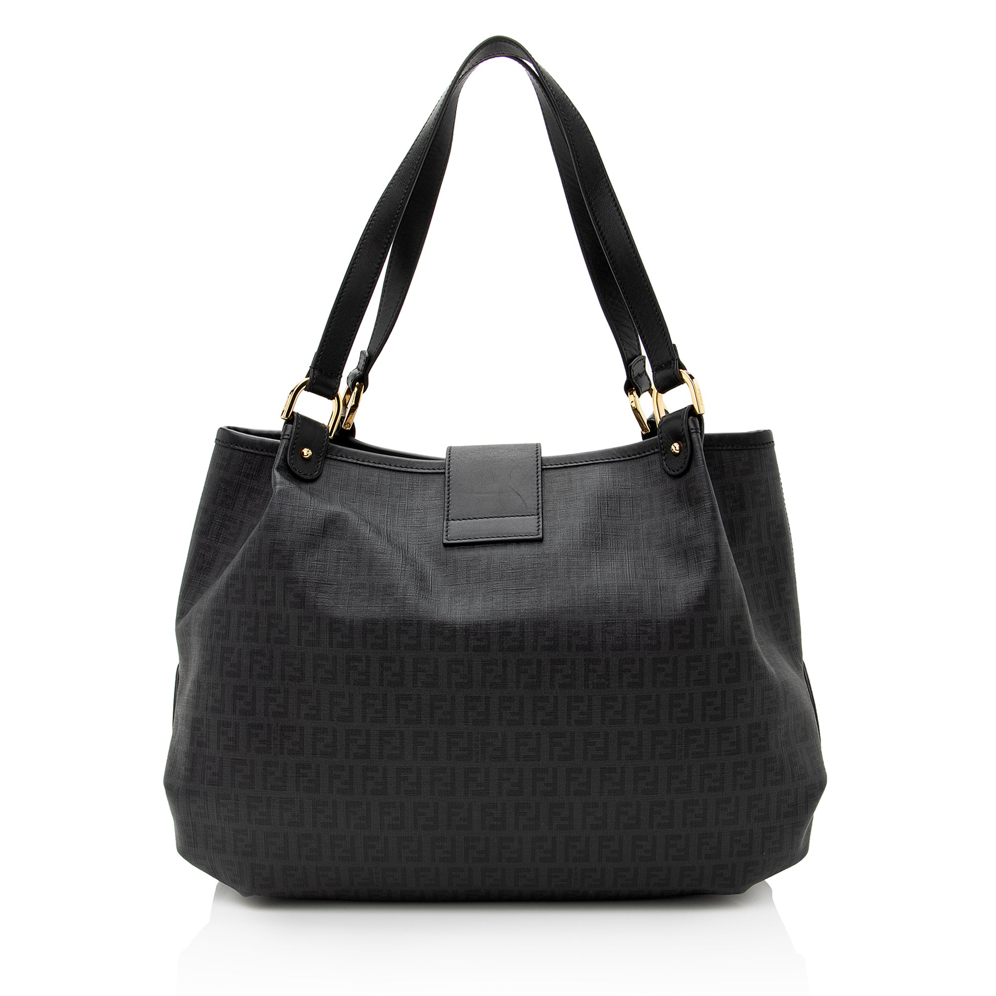 Fendi Zucchino Spalmati Chiusura Medium Tote