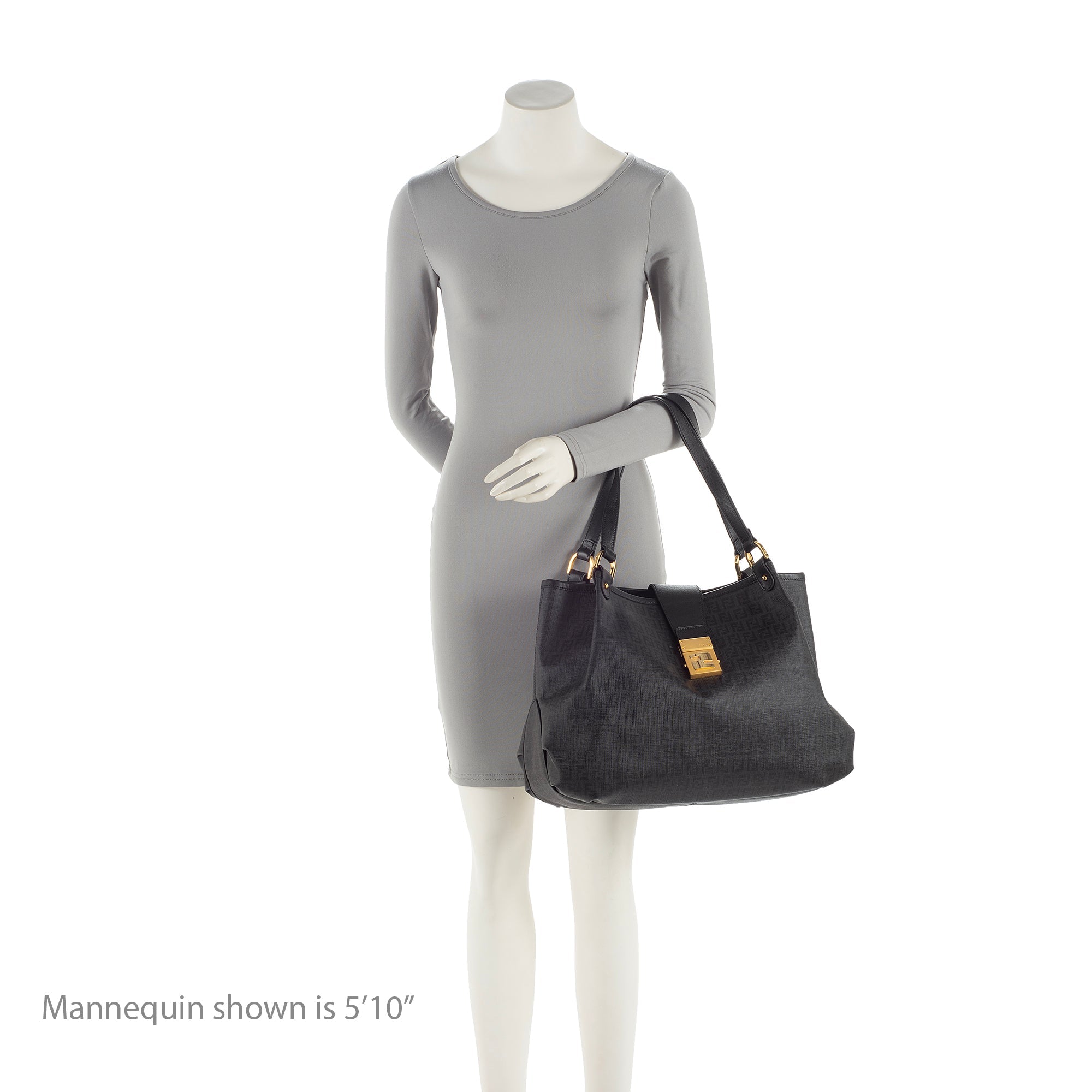Fendi Zucchino Spalmati Chiusura Medium Tote
