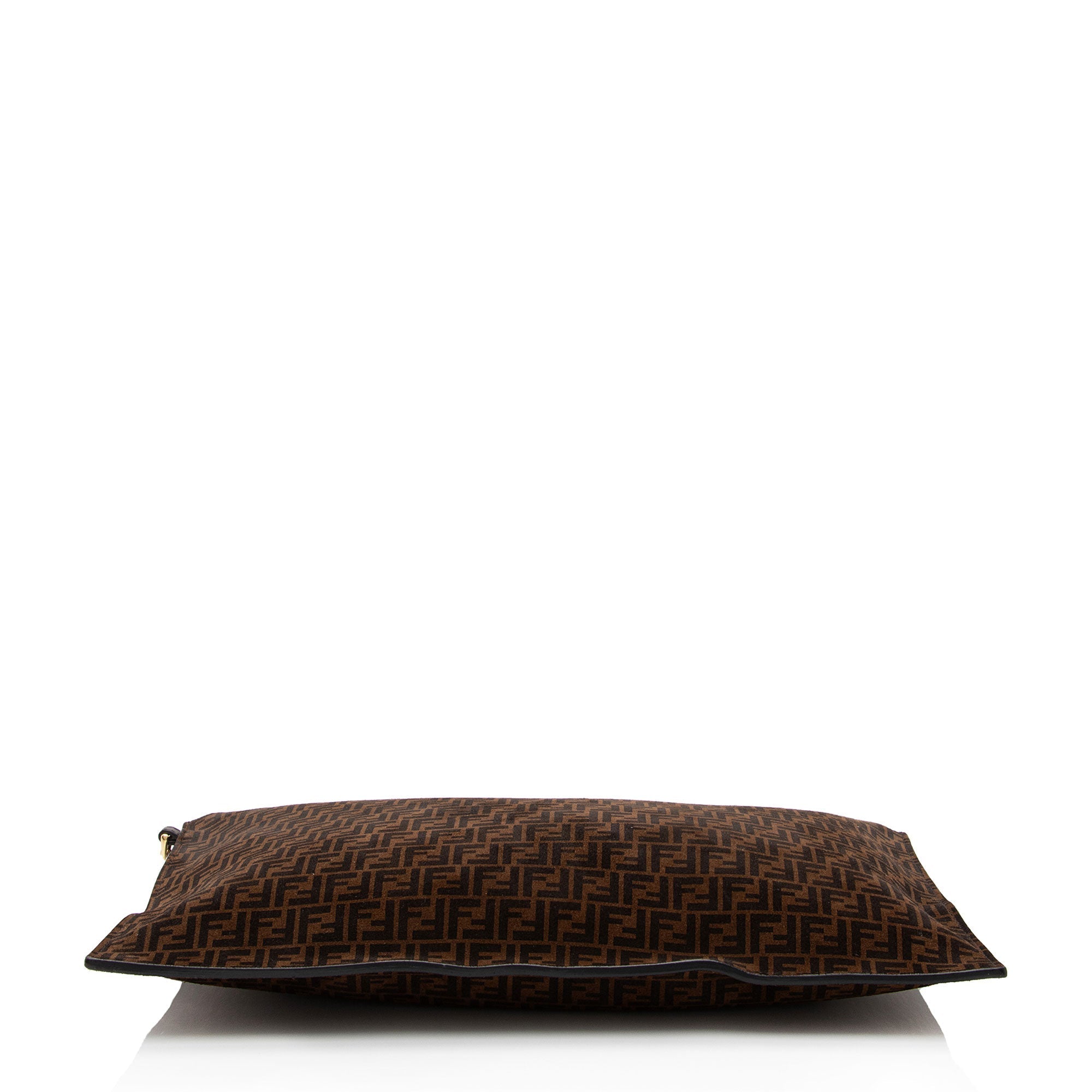 Fendi Zucchino Suede Large Flat Pouch
