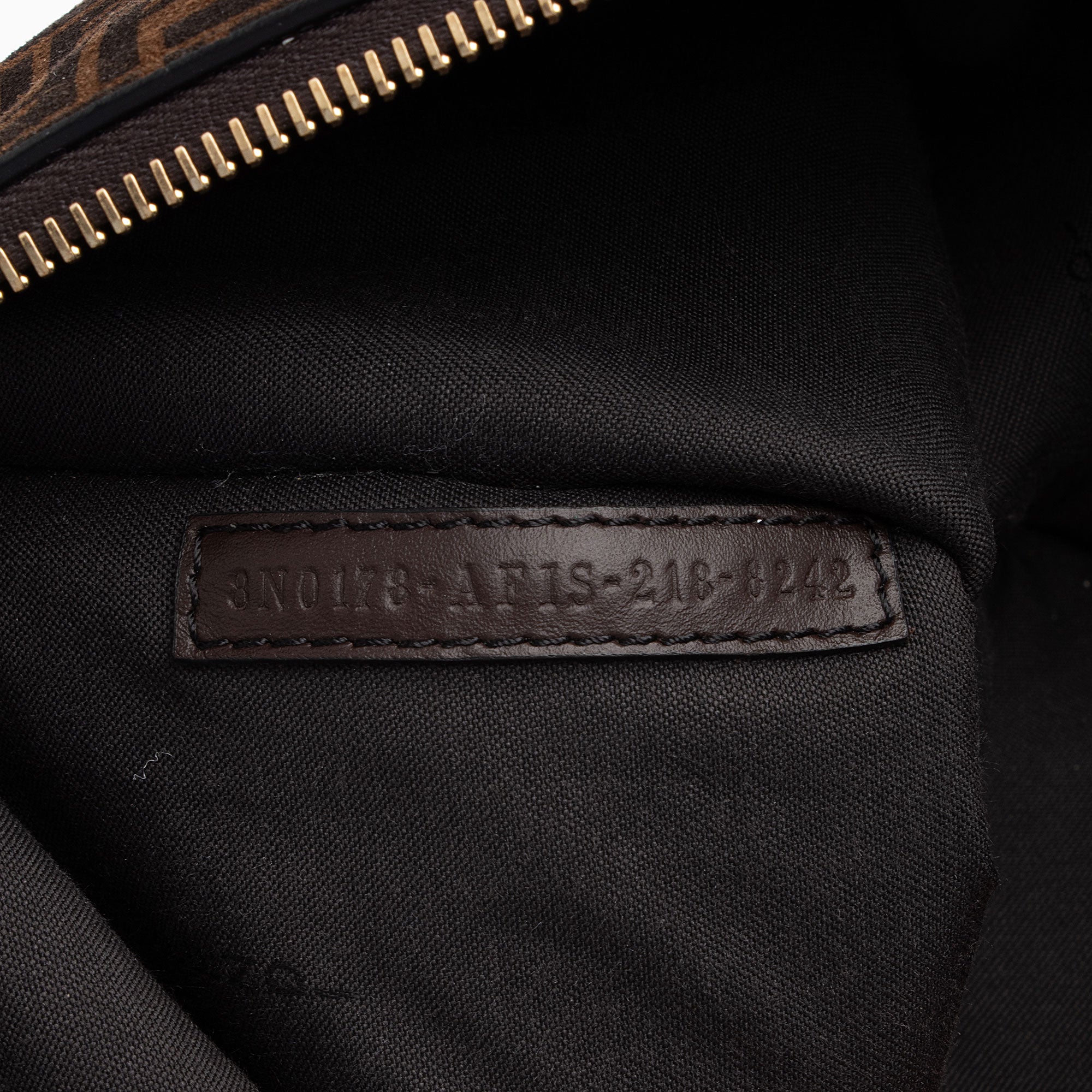 Fendi Zucchino Suede Large Flat Pouch