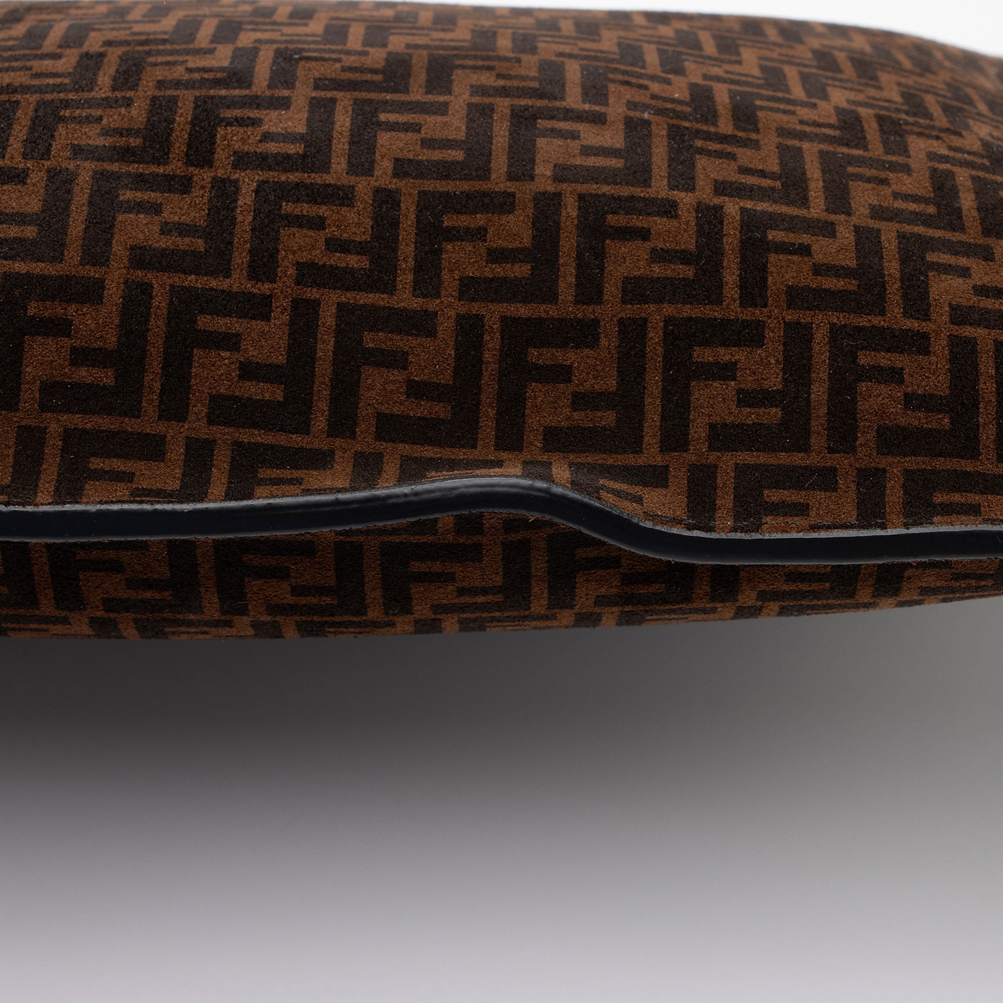 Fendi Zucchino Suede Large Flat Pouch