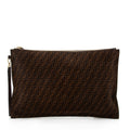 Fendi Zucchino Suede Large Flat Pouch