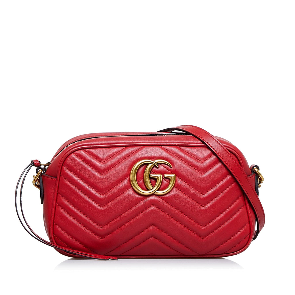 Gucci GG Marmont Small Red Matelassé