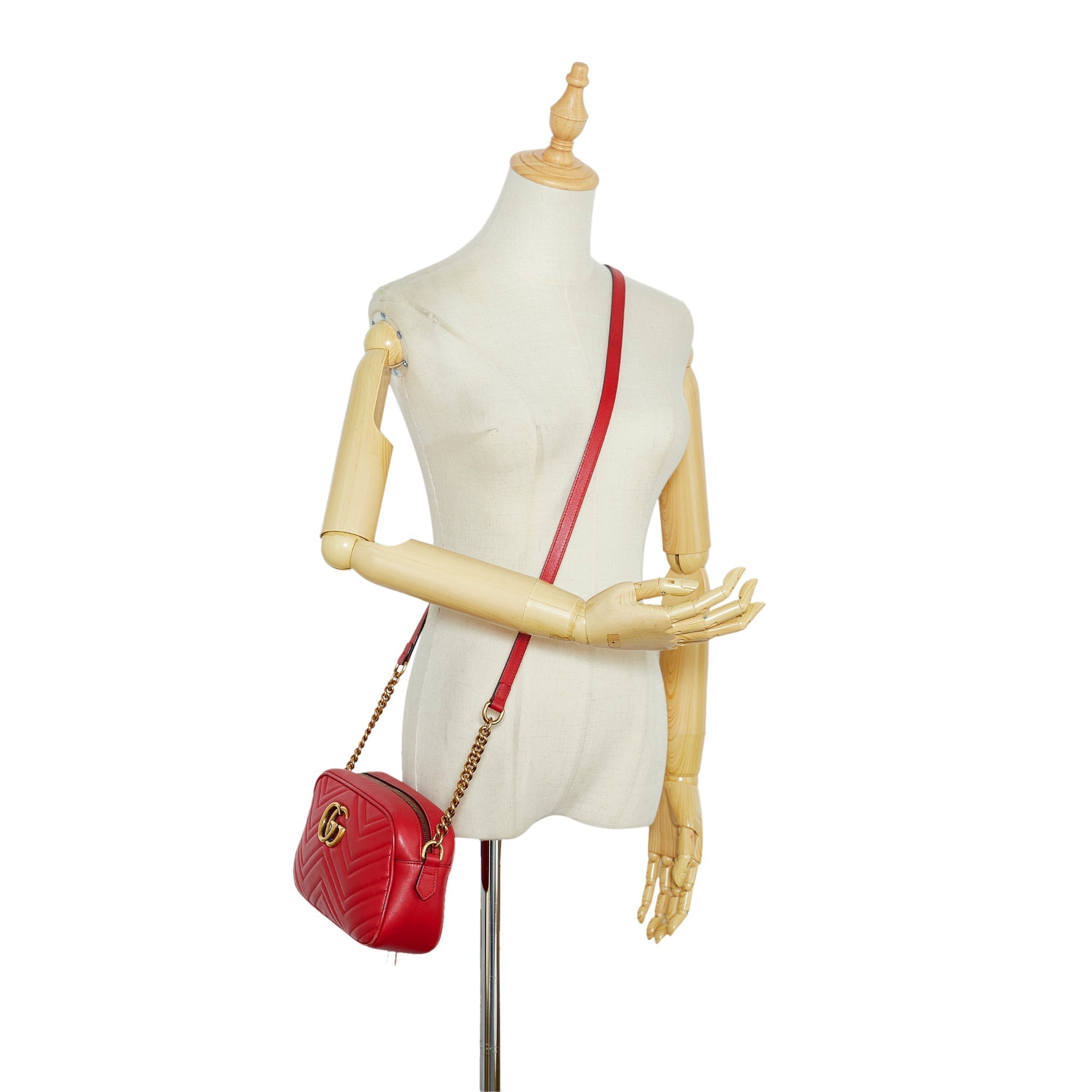 Gucci GG Marmont Small Red Matelassé