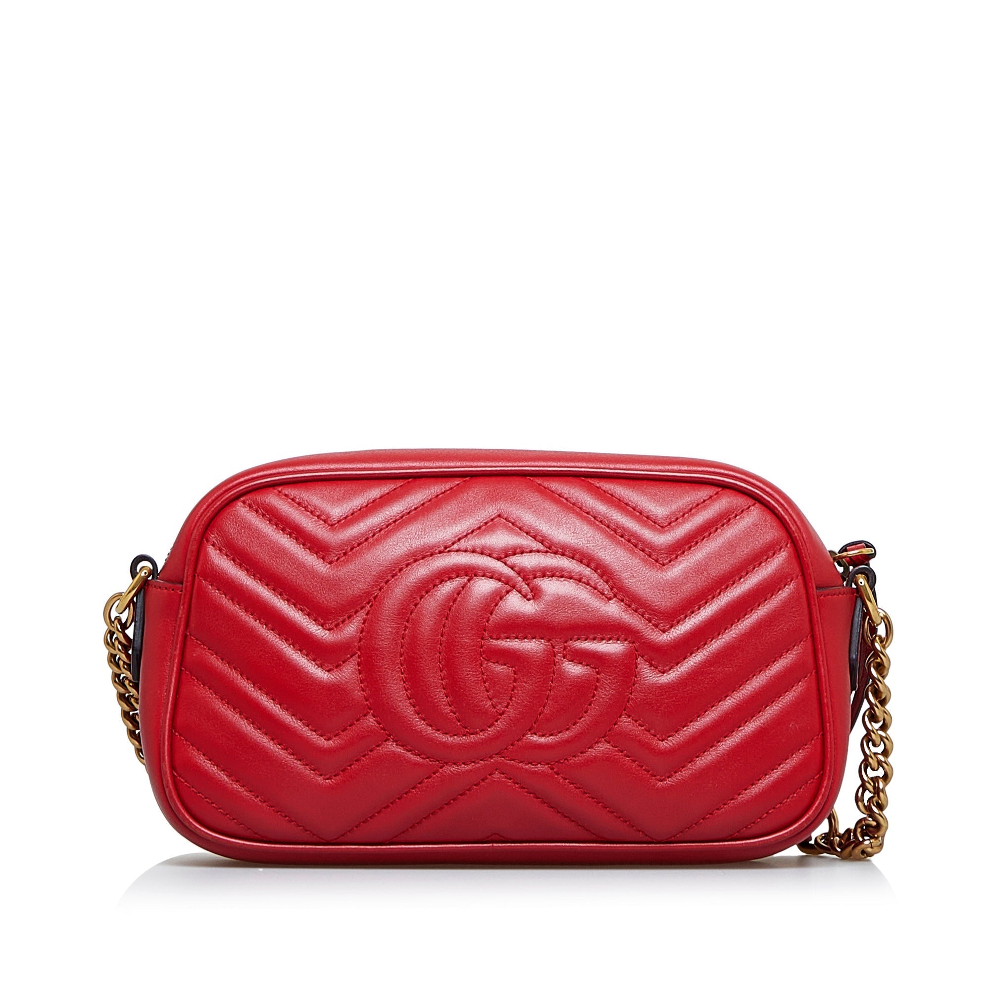 Gucci GG Marmont Small Red Matelassé