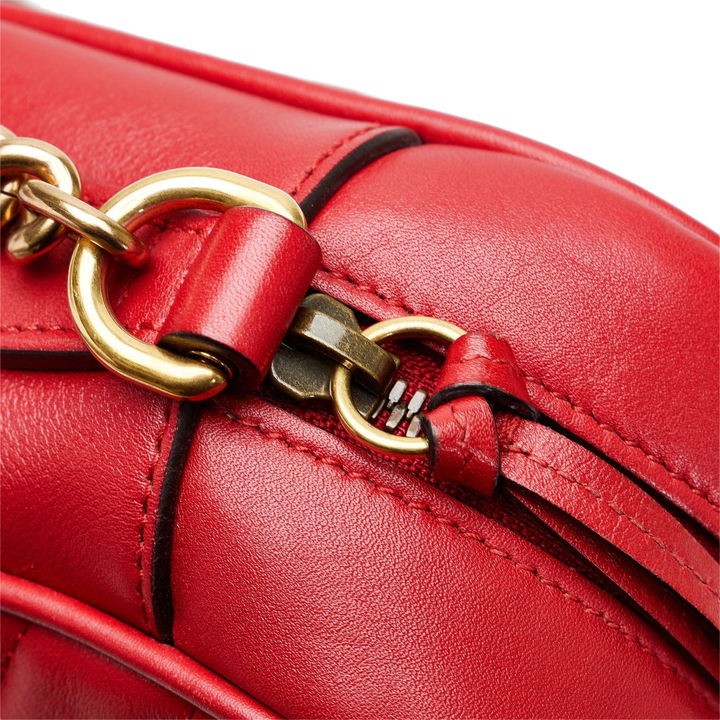Gucci GG Marmont Small Red Matelassé