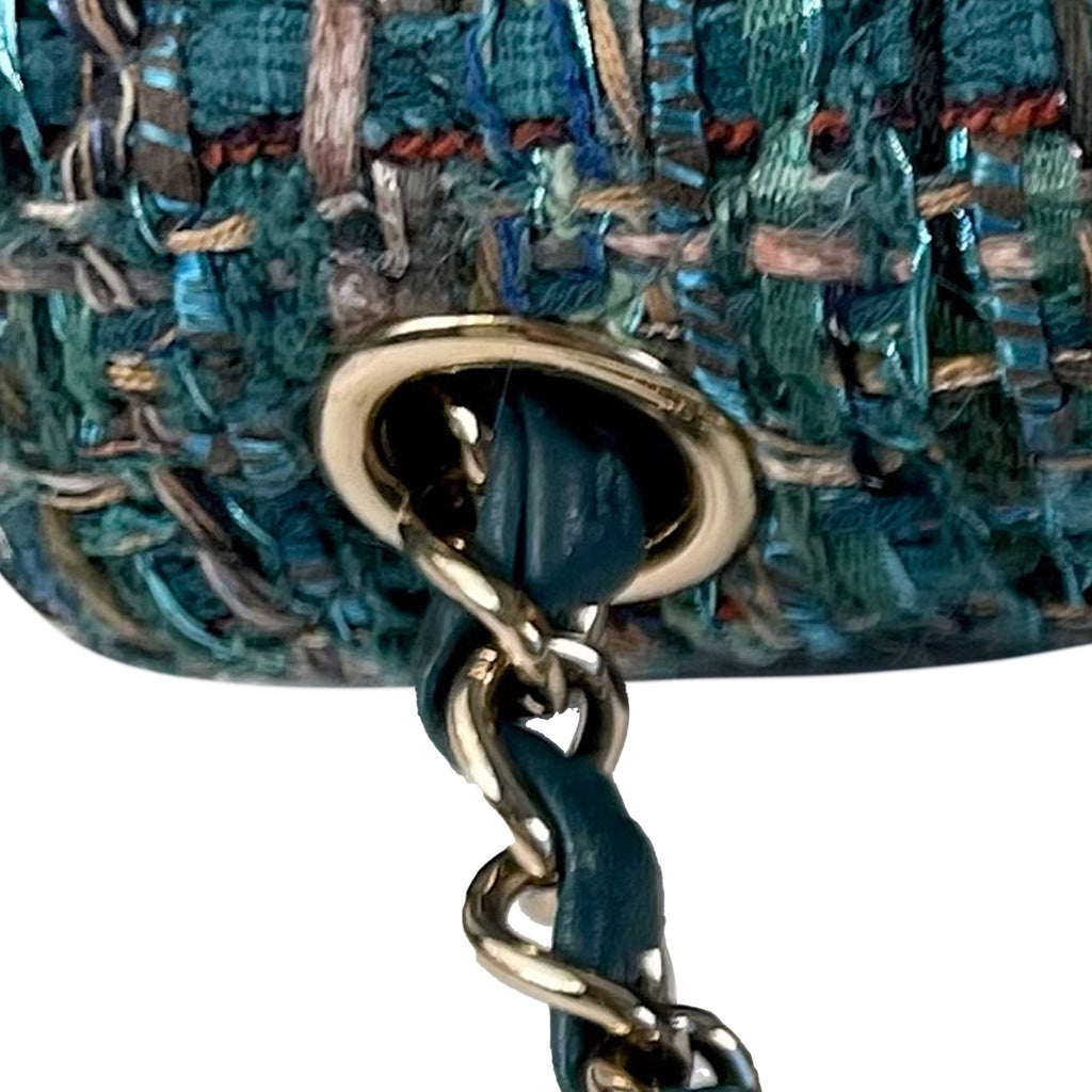 CHANEL Mini Classic Rectangular Tweed Flap Bag
