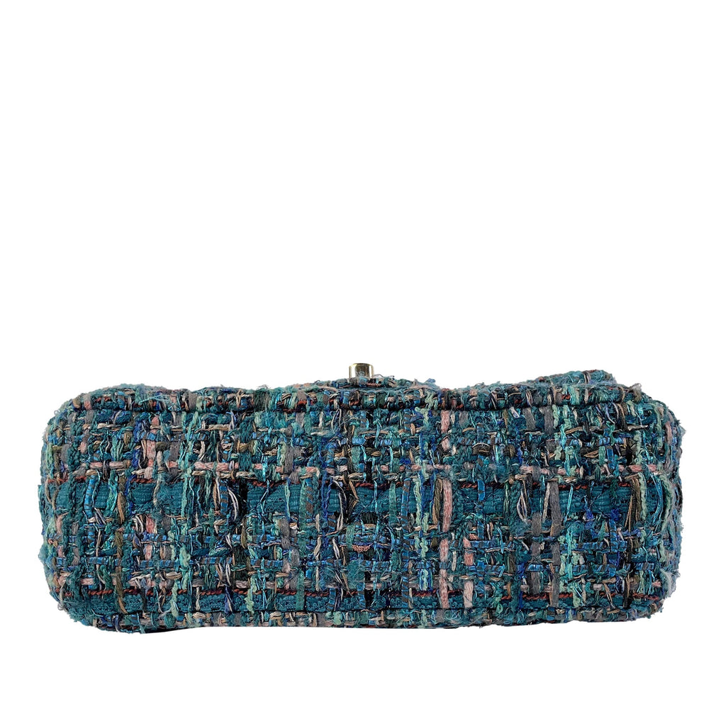 CHANEL Mini Classic Rectangular Tweed Flap Bag