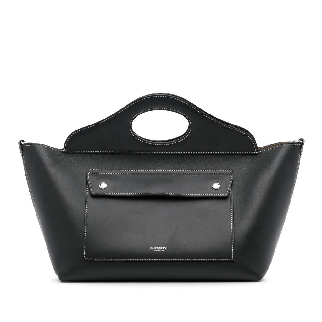 Burberry Soft Pocket Black Leather