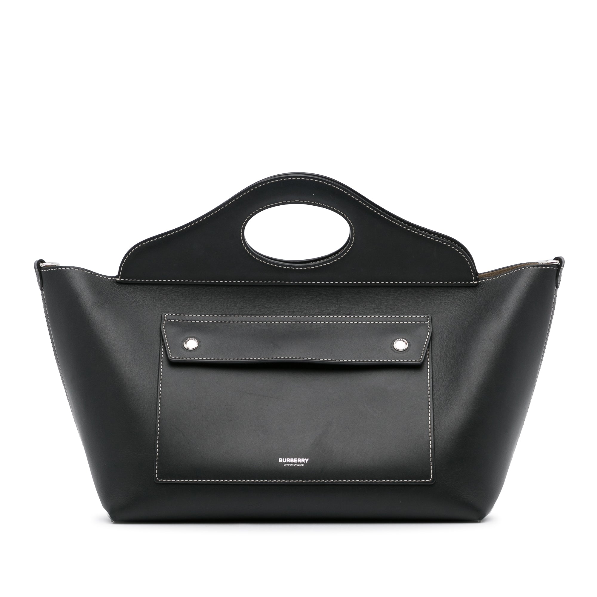 Burberry Soft Pocket Black Leather